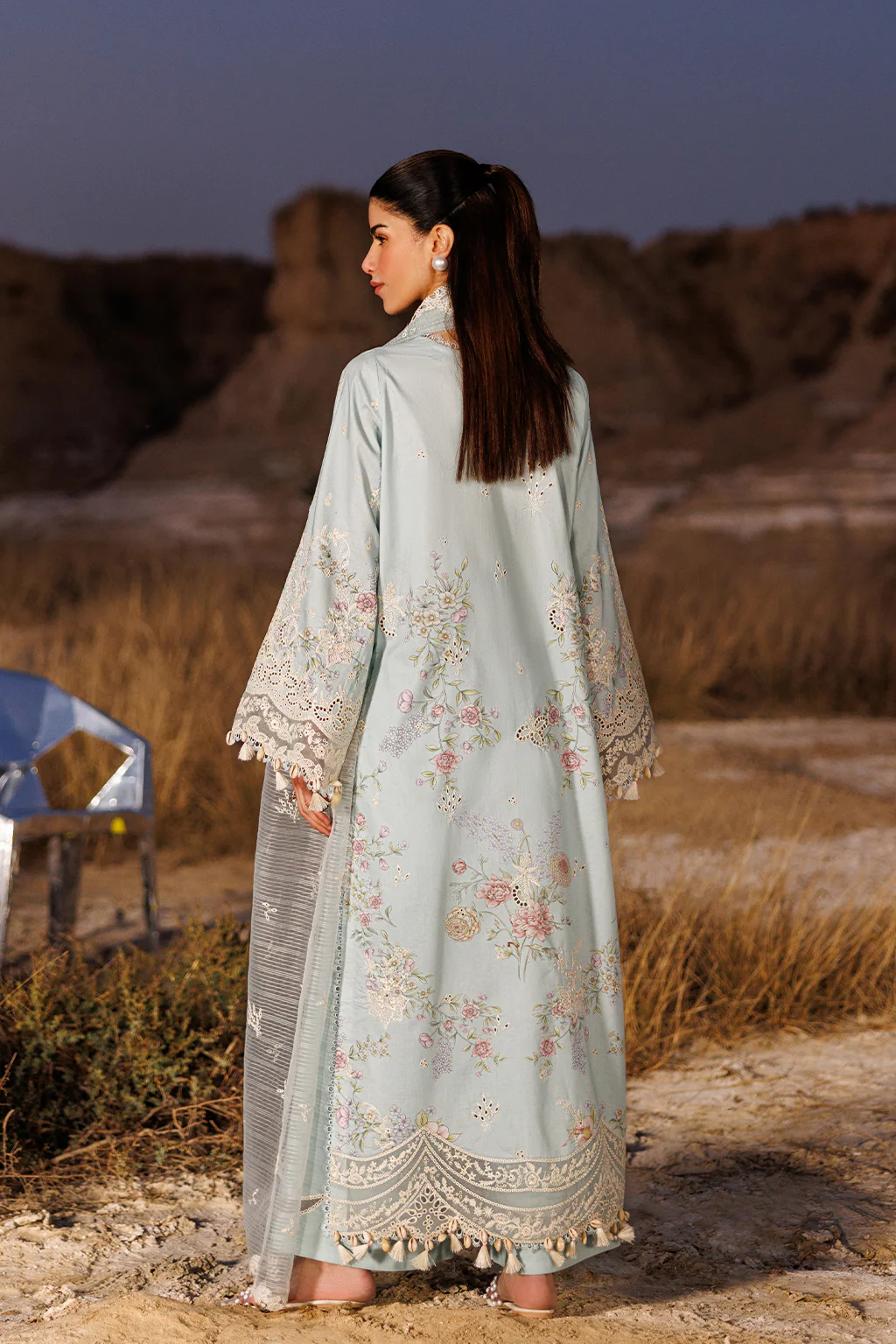 Emaan Adeel Morning Dew Sunlit Groove Luxury Lawn 2026 - Image 2