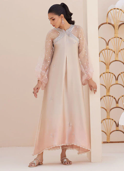 Farah Talib Aziz Ludo Sand Ombre Shirt Zaza Formals 2025 - Image 2