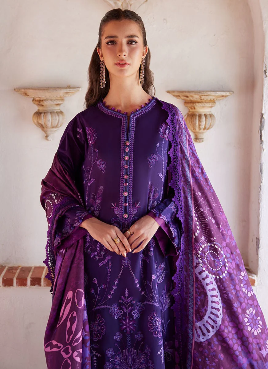 Farah Talib Aziz Vicenta Violet Luxury Lawn Collection 2026 - Image 2