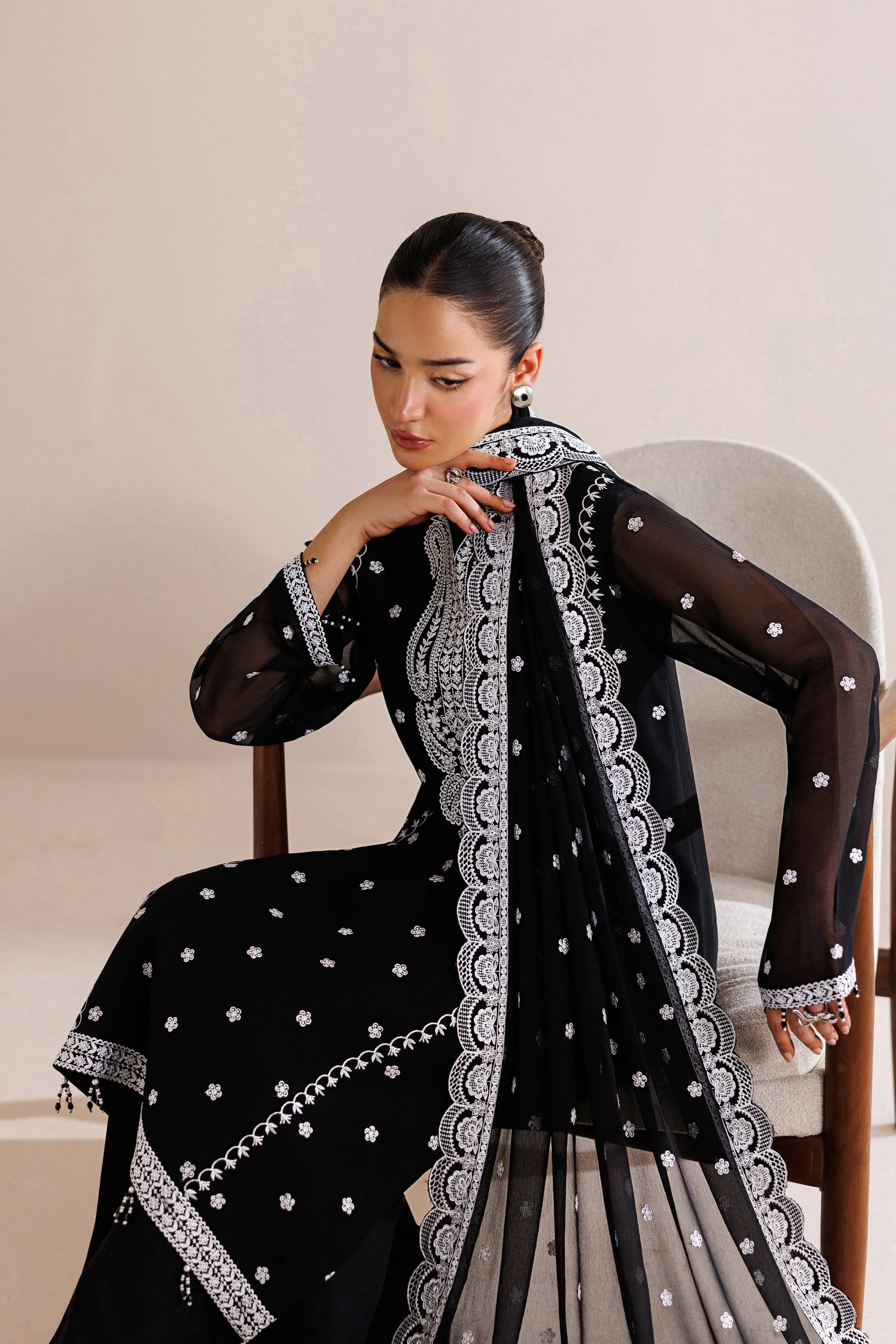 Farasha Dark Mirage Chiffon Threads 2026 - Image 2