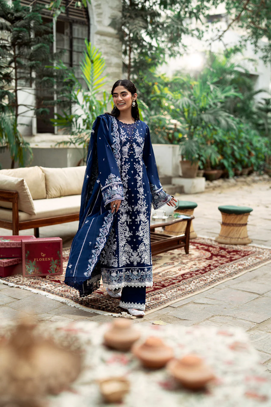 Florent FEE-9 Eid Edit's Luxury Lawn 2025 - Image 2