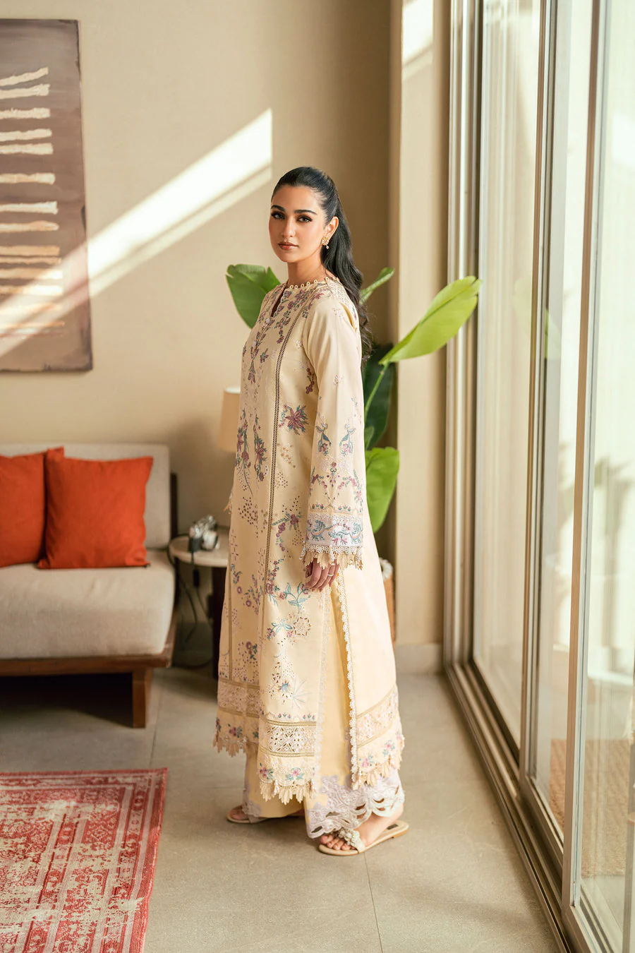 Florent FL-5B Eid Luxury Lawn 2025 - Image 2