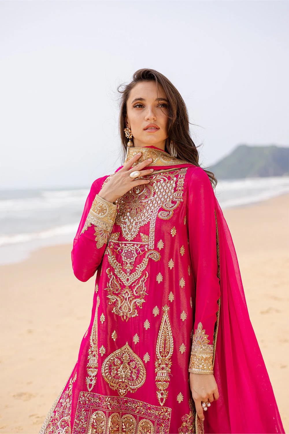 Freesia Premium Anika - FW40054 Zyra Embroidered Chiffon 2025 - Image 2