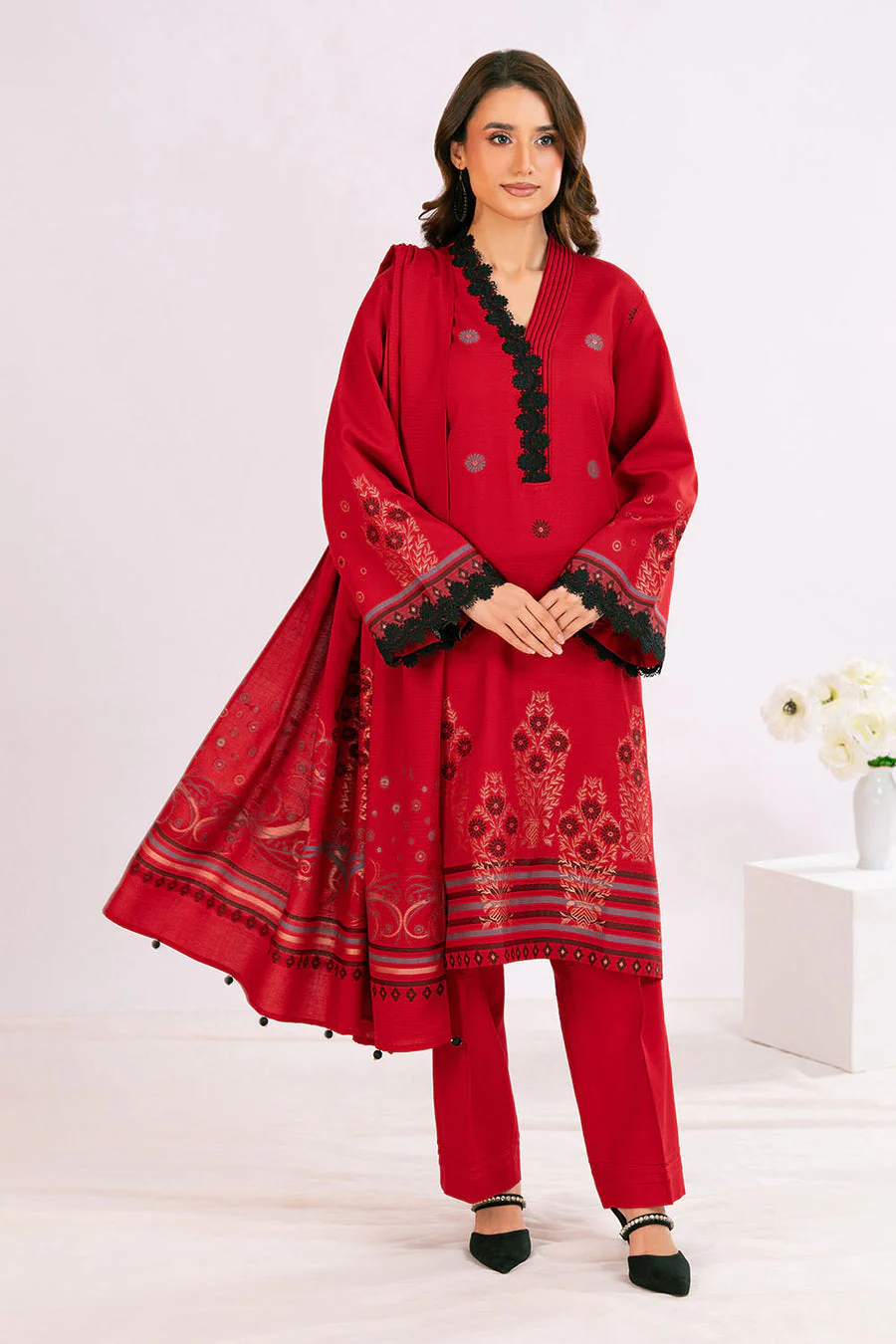 Gul Ahmed MJ-52065 Gul Mohar Winter Edit  2025