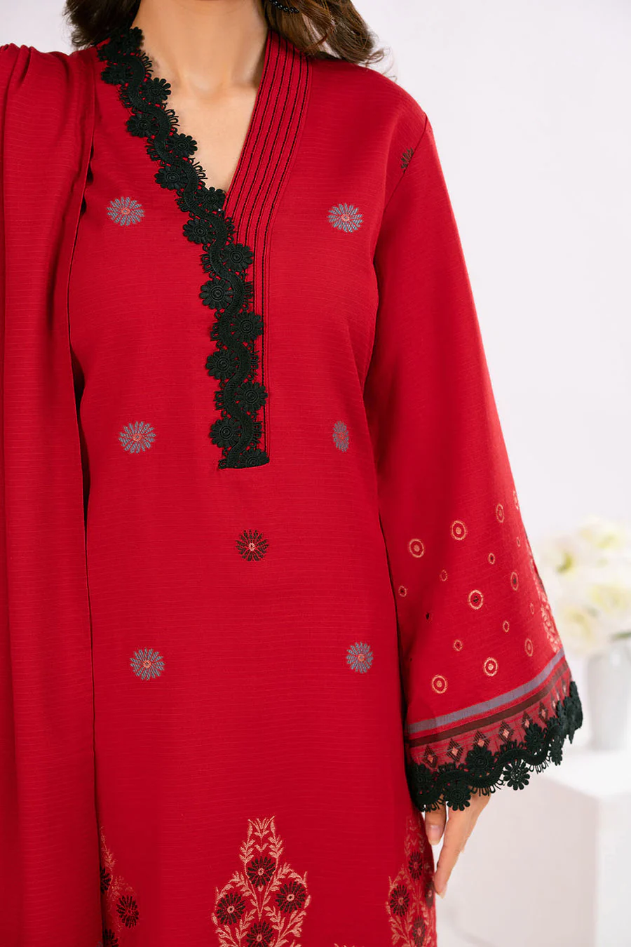 Gul Ahmed MJ-52065 Gul Mohar Winter Edit  2025 - Image 2