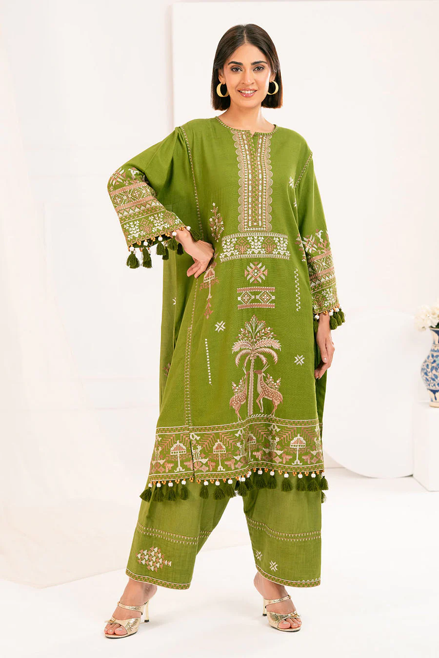 Gul Ahmed TK-52004 6 Piece Khaddar 2025
