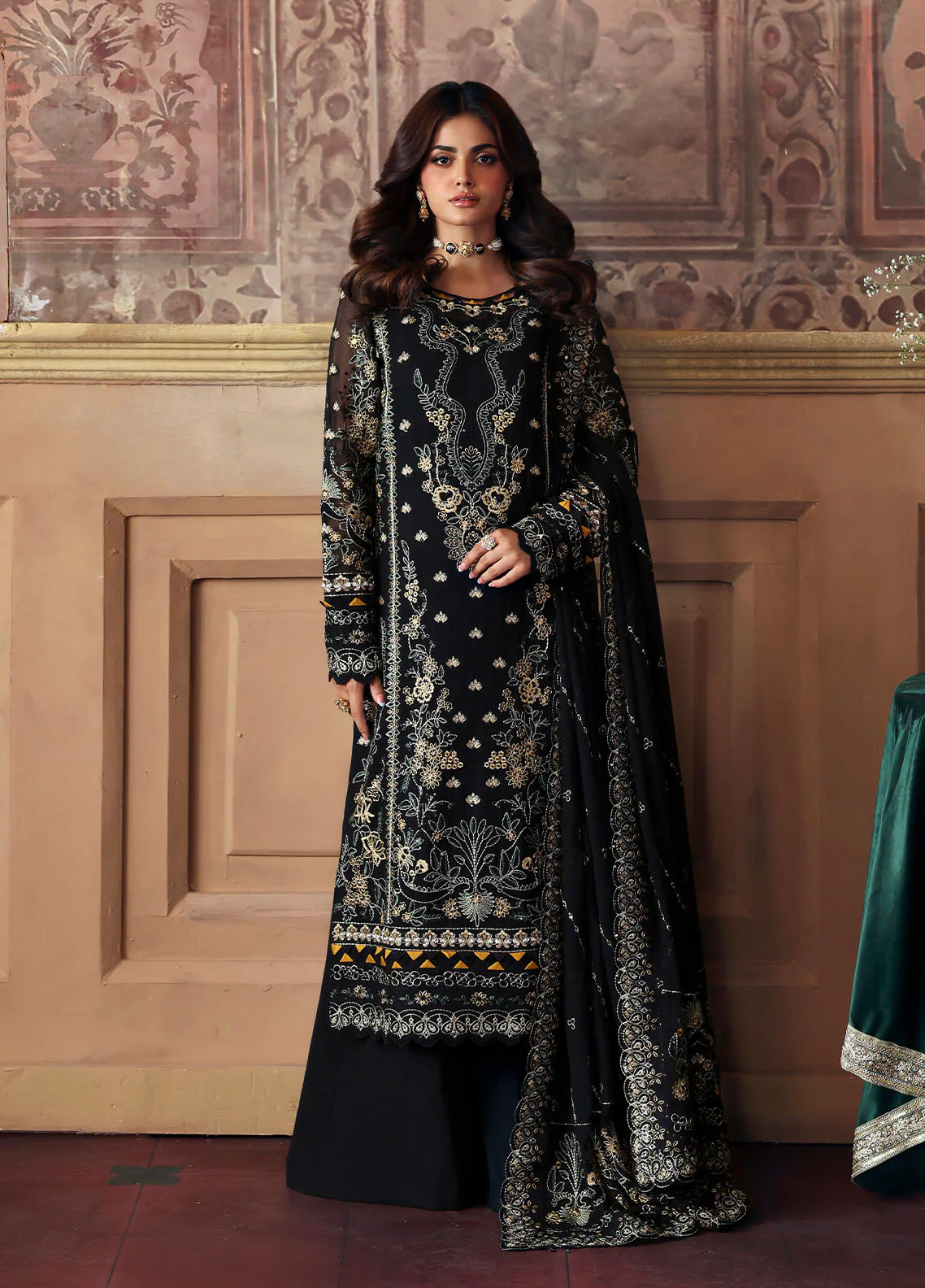 Gulaal Deenah Evayna Embroidered Chiffon 2025