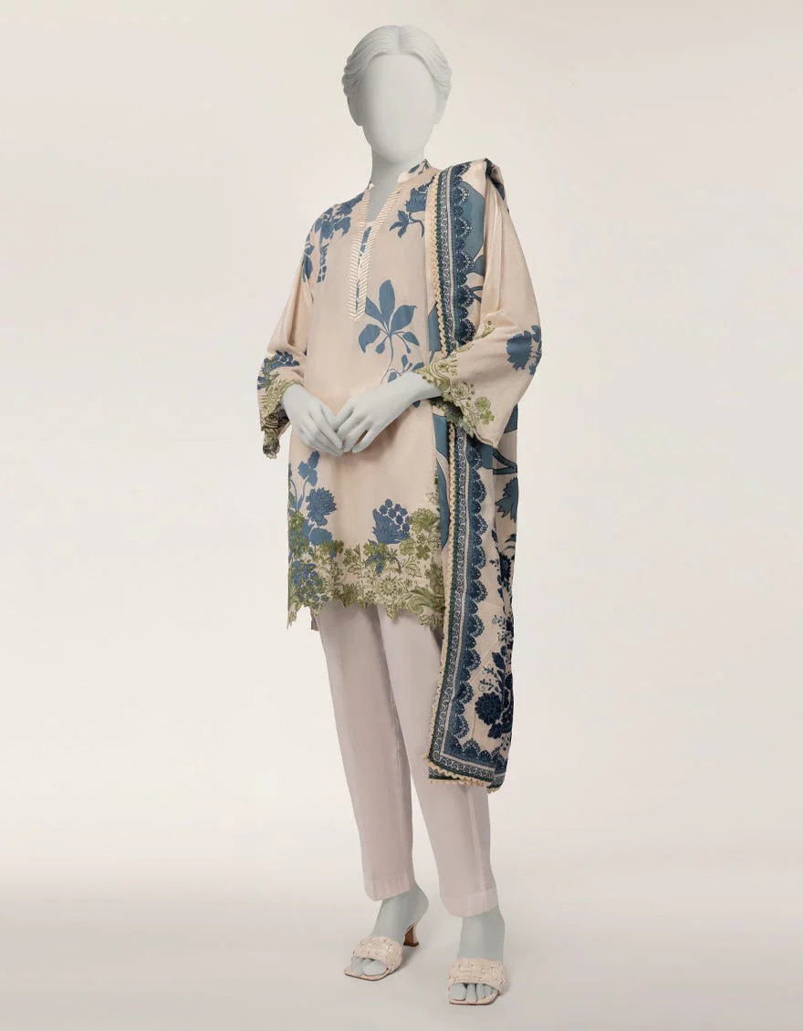 Junaid Jamshaid JDS261220S Off-White Spring Lawn 2026