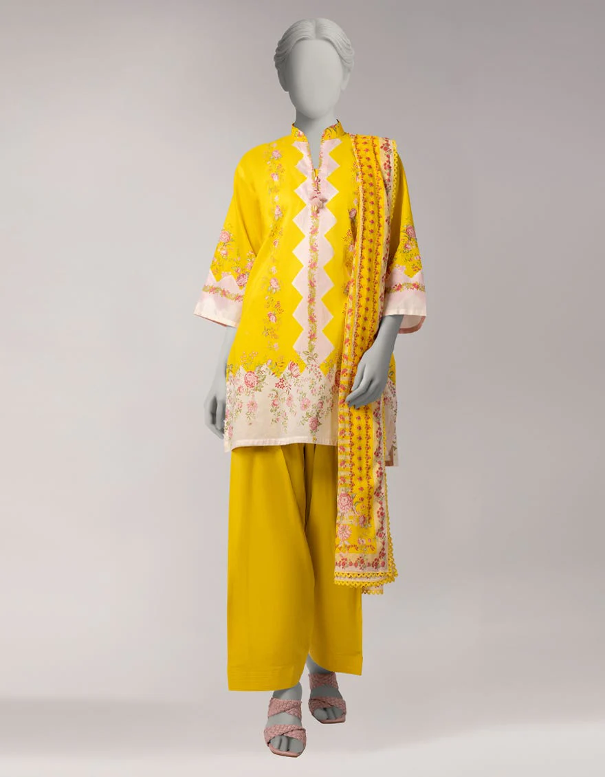 Junaid Jamshaid JL261088S Yellow Spring Lawn 2026