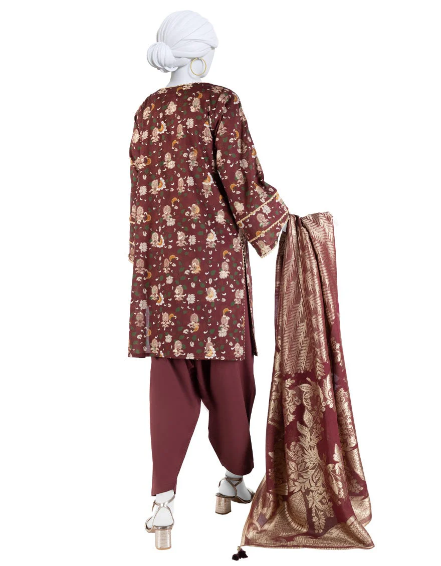 Junaid Jamshaid JLAWN-S-25-3283-Kalamkari-3 Mid Summer Collection 2025 - Image 2