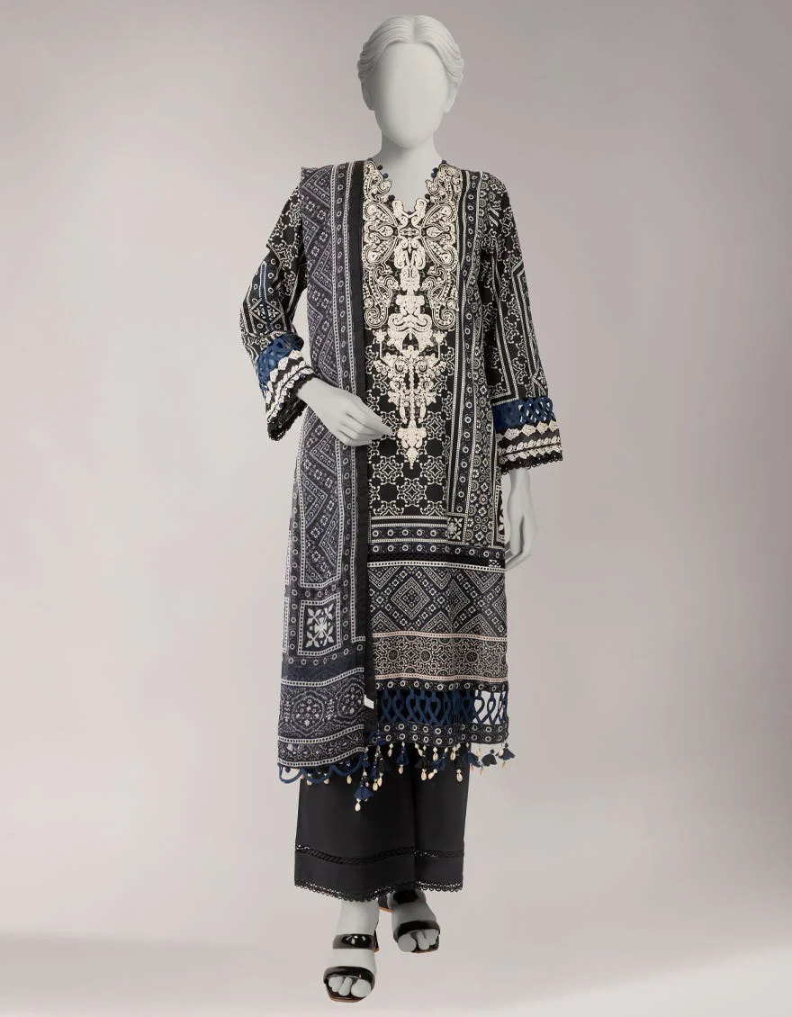 Junaid Jamshaid JLU263759U Black Spring Lawn 2026