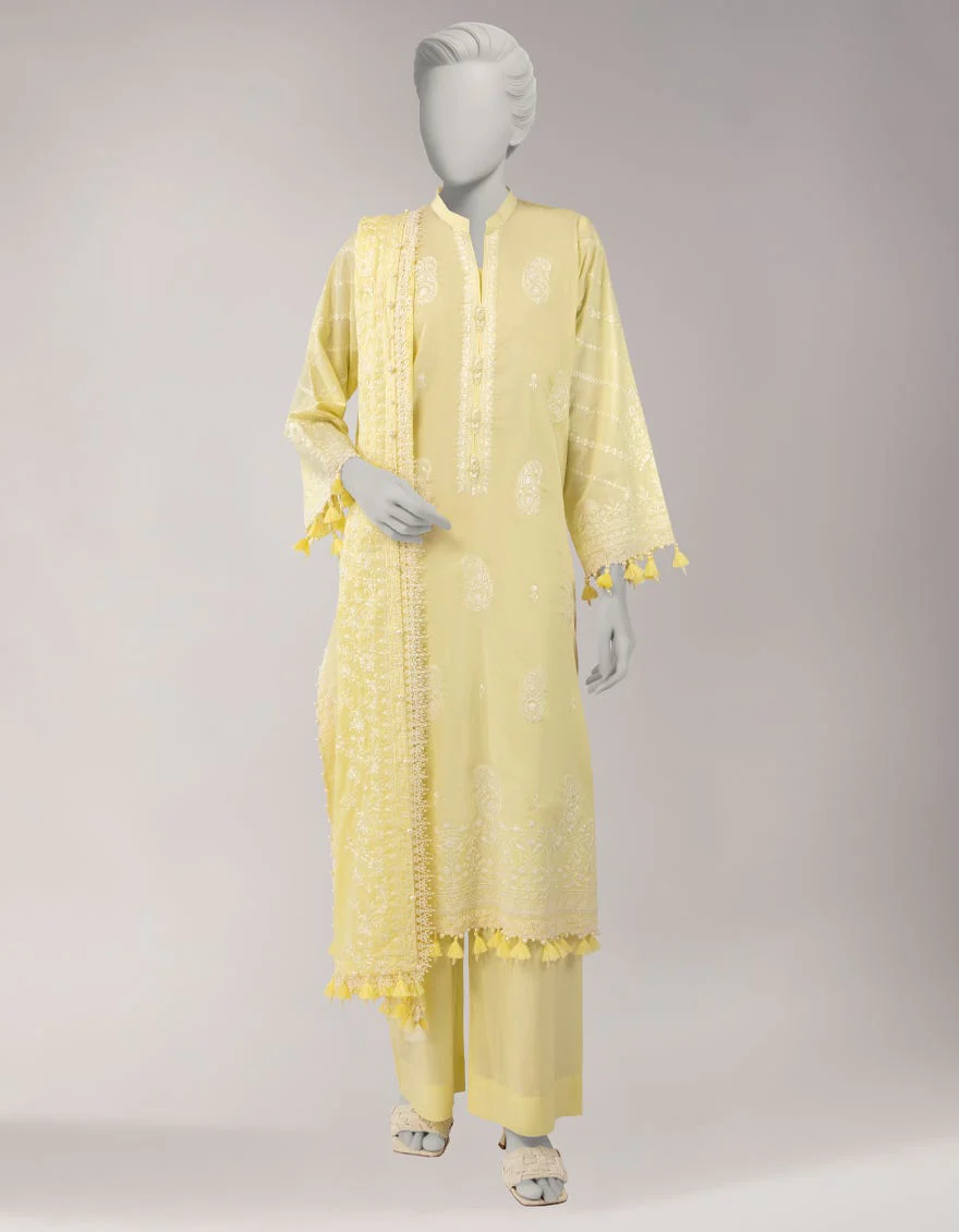 Junaid Jamshaid JLU263823U Yellow Spring Lawn 2026