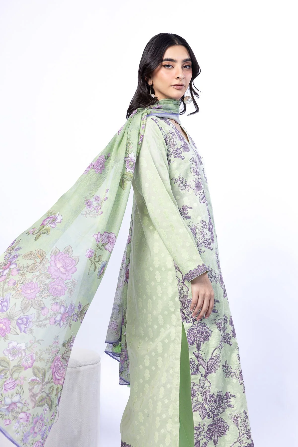 Khaadi A22-26-107FH-VG_MULTI Fabrics First Bloom 2026 - Image 2