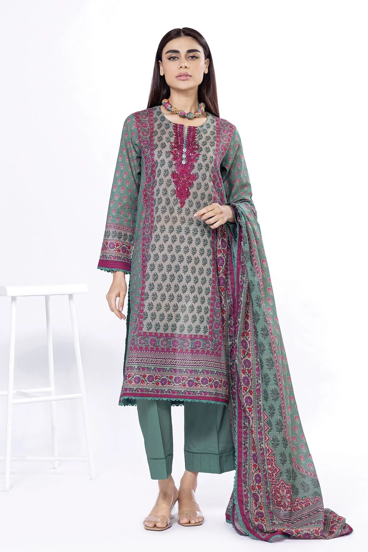 Khaadi MN13A-VG Spring Summer Lawn 2025
