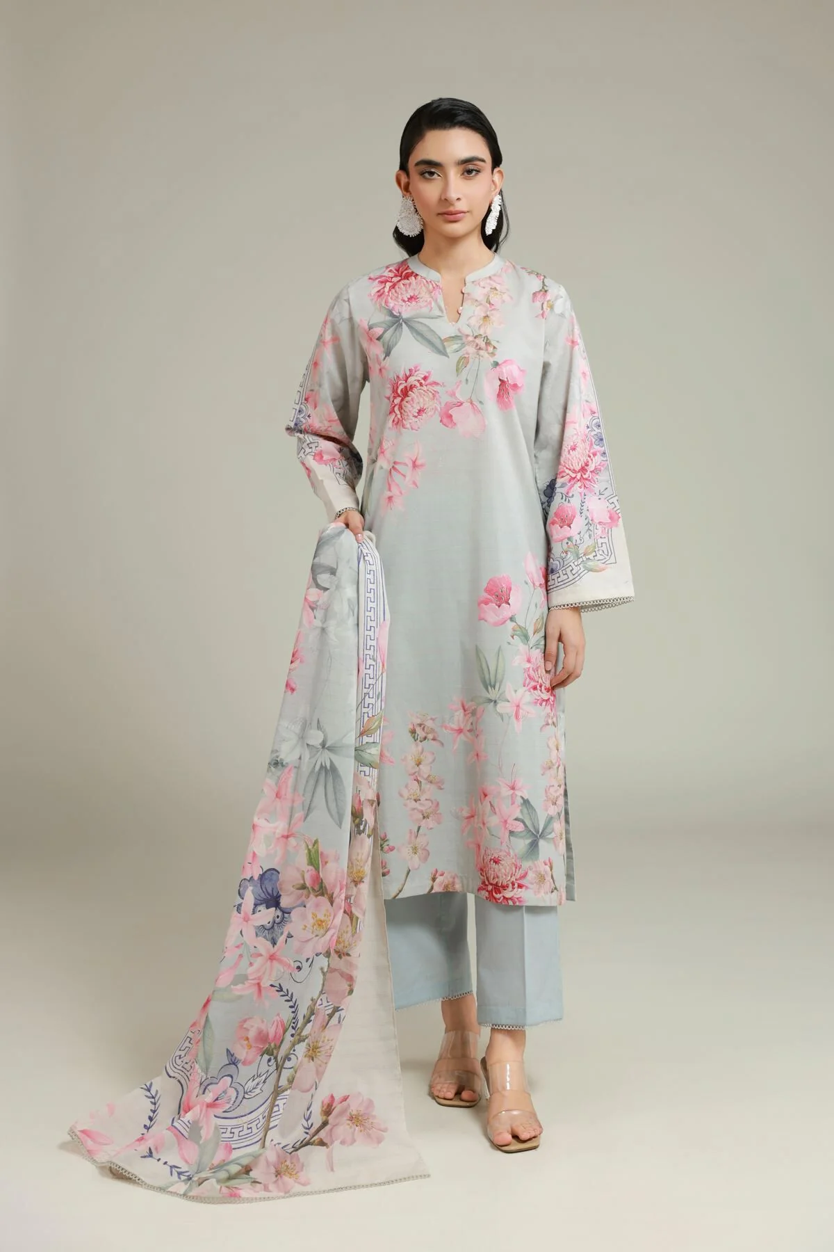 Khaadi T-A22-26-103FF1 3 Piece Spring Summer Collection 2026