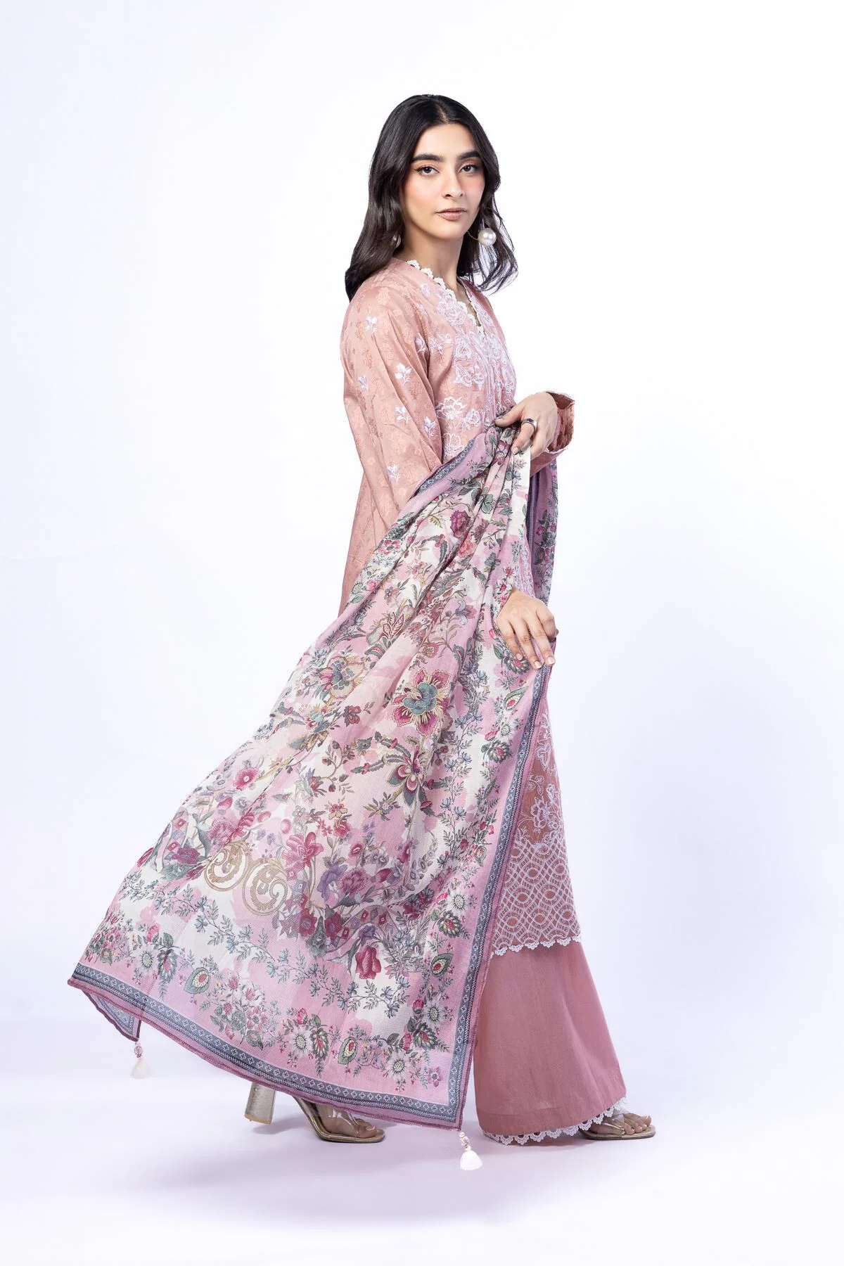 Khaadi T-A22-26-107FA-VG_MULTI Fabrics First Bloom 2026 - Image 2