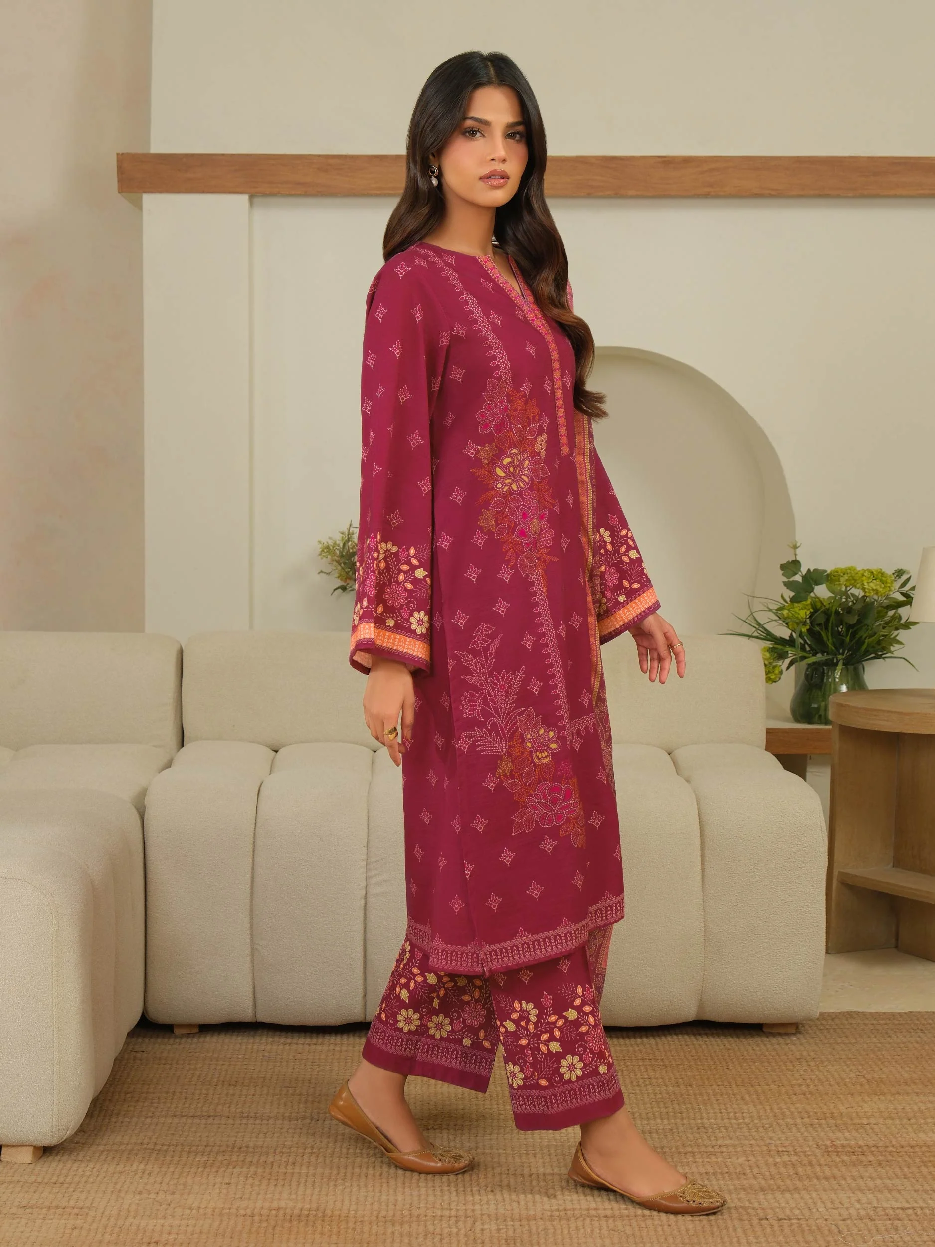 Limelight U4328SU-3PC-565 Printed Winter Collection 2025