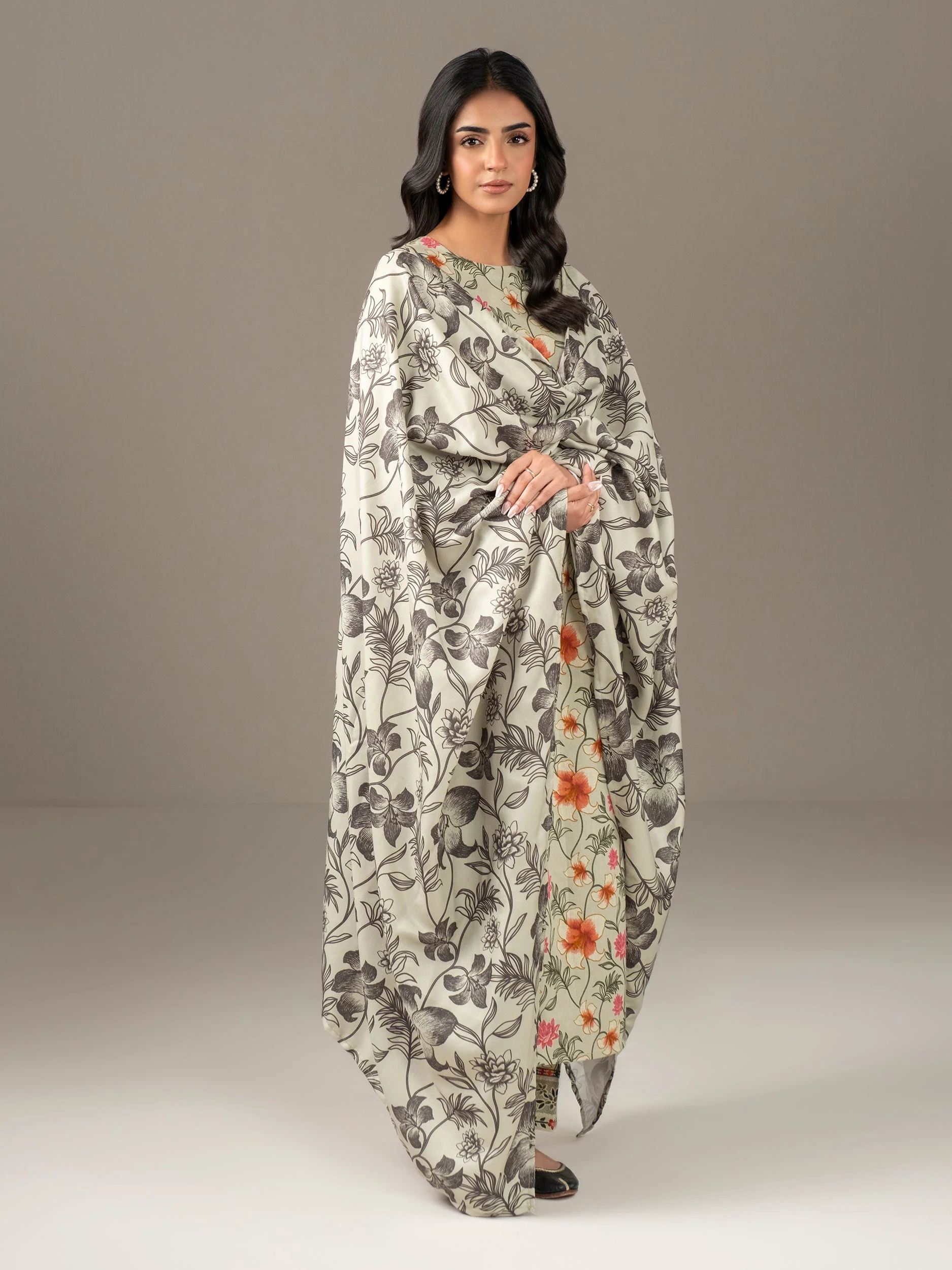 Limelight  U4412SU-3PC-014 Printed Winter Collection 2025