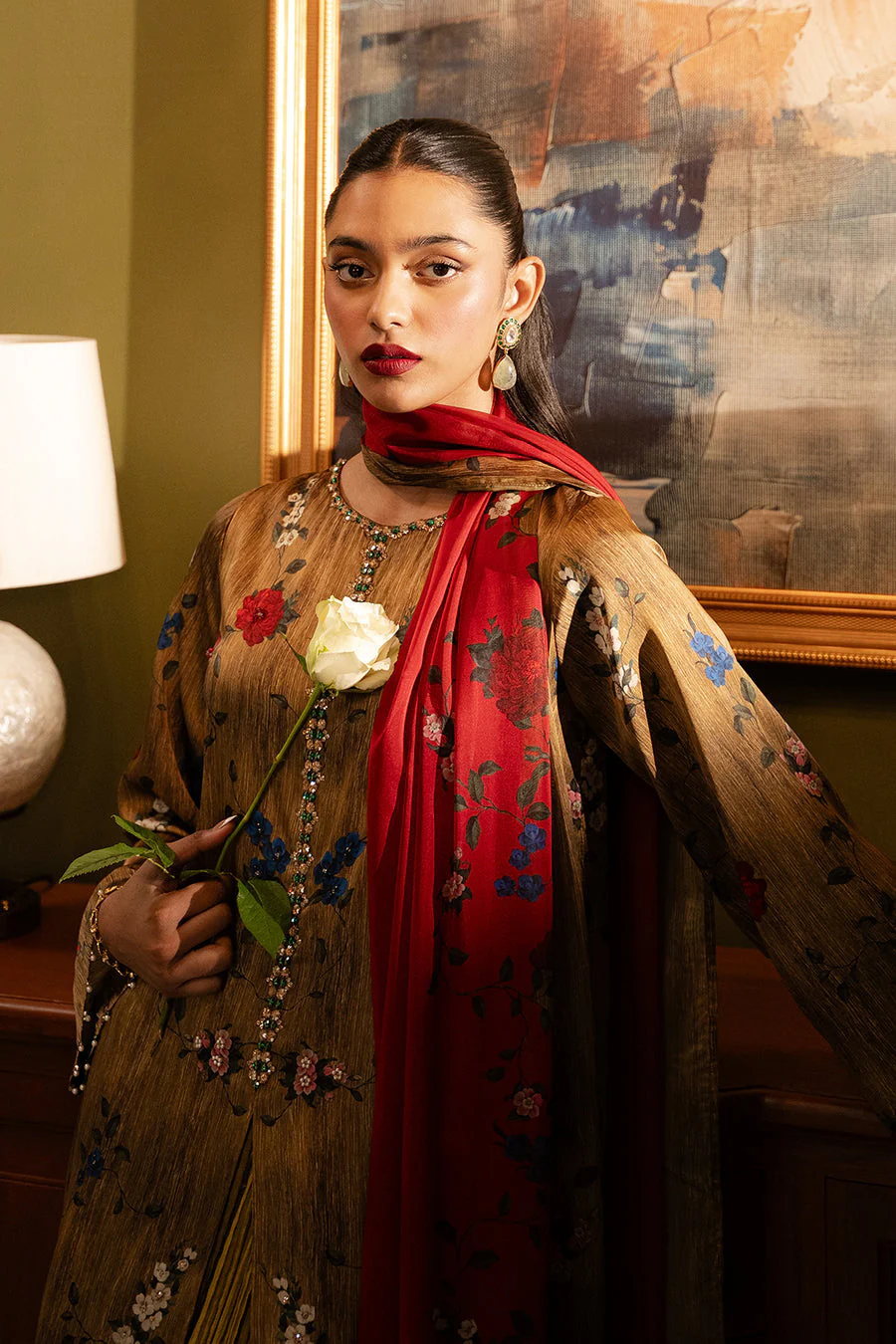 Lulusar Hsira Dupatta Noir By Morich 2026 - Image 2