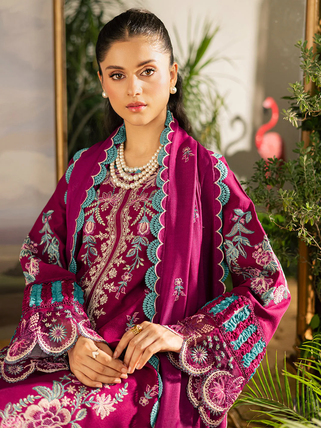 Mahnur  K - 09 | 3 PC LINEN Winter Collection 2025 - Image 2
