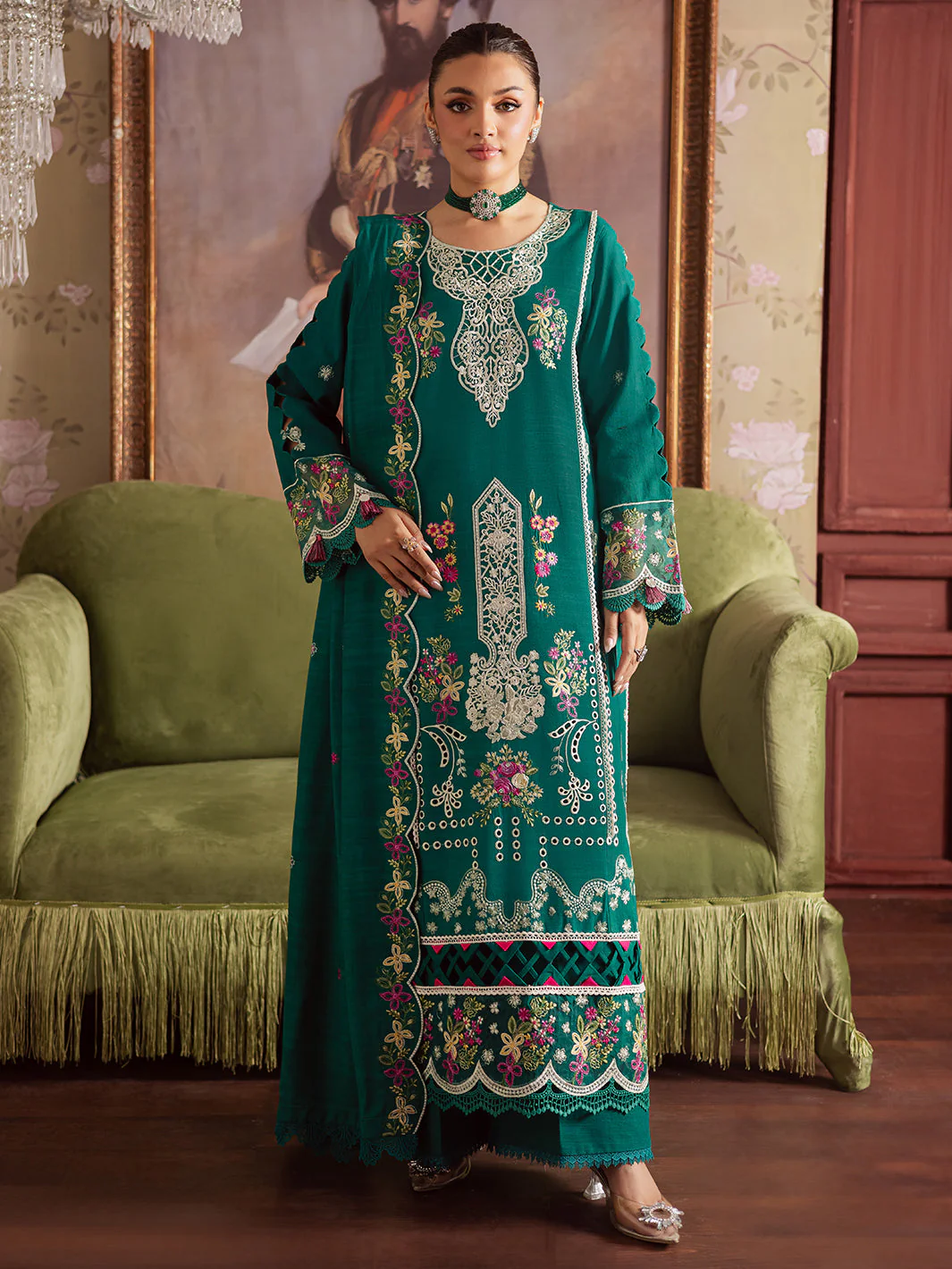 Mahnur NK - 09 | 3 PC KHADDAR Winter Collection 2025