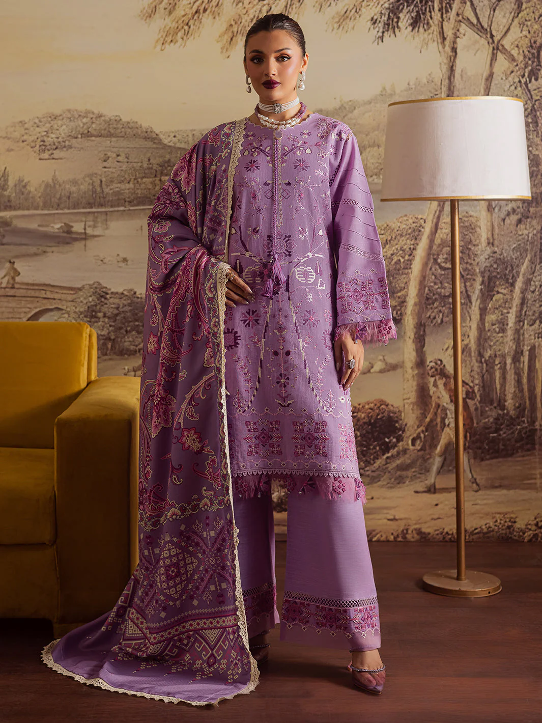 Mahnur  NK - 11 | 3 PC KHADDAR Winter Collection 2025