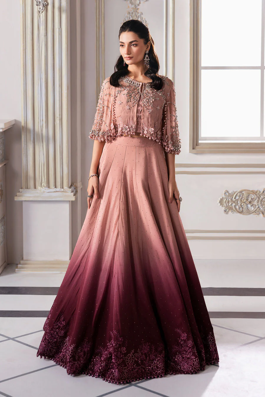 Maria B BD-3001 Mbroidered Wedding Collection 2025 - Image 2