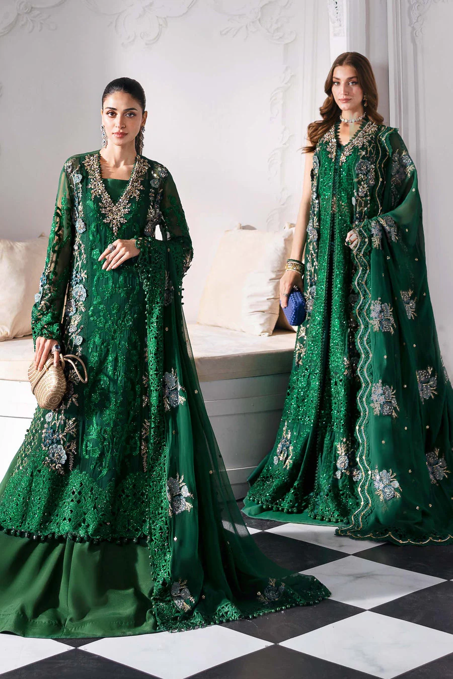 Maria B BD-3008 Mbroidered Wedding Collection 2025 - Image 2