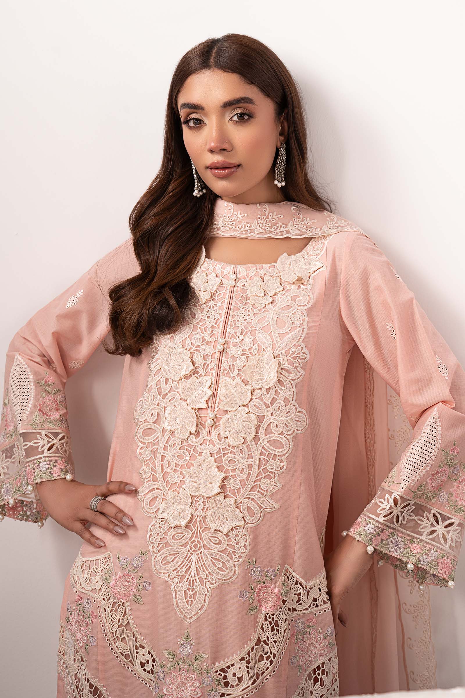 Maria B DW-EF26-27 Pink Premium Pret 2026 - Image 2