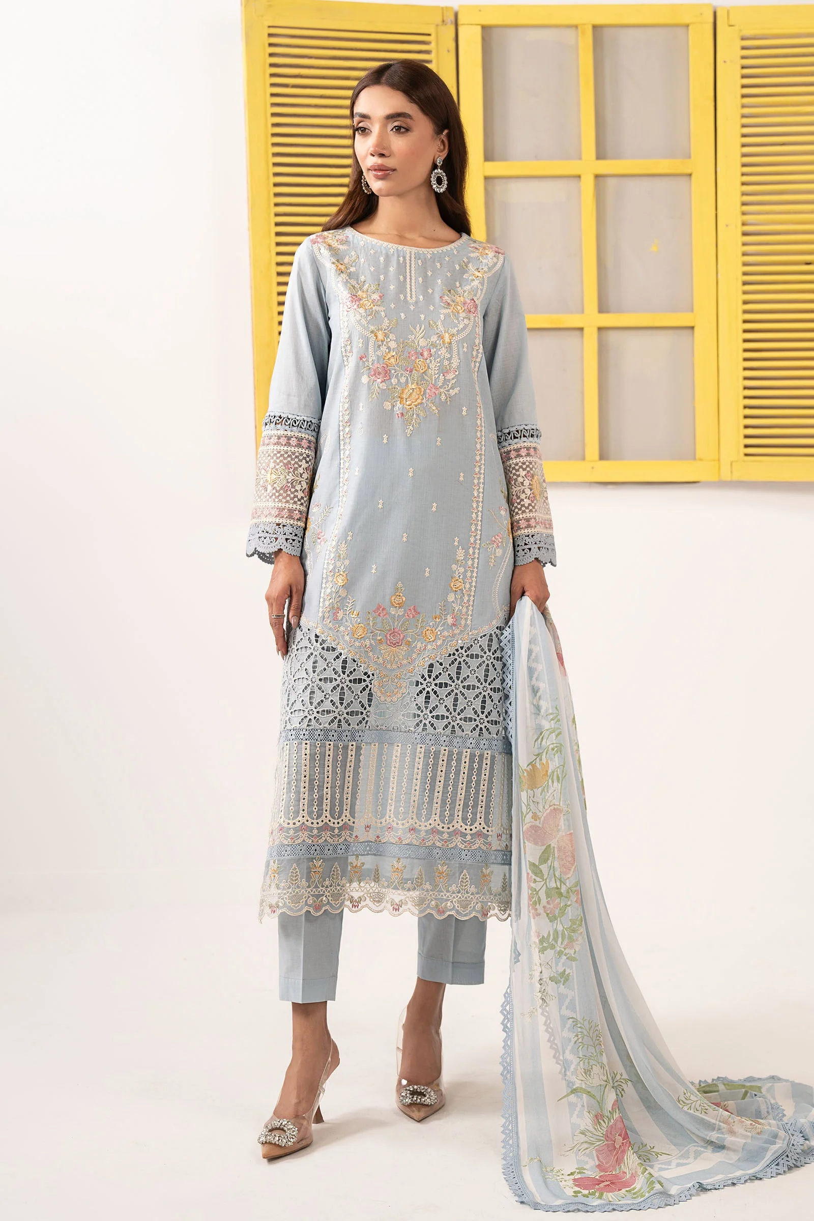 Maria B DW-EF26-60 Blue Premium Pret 2026
