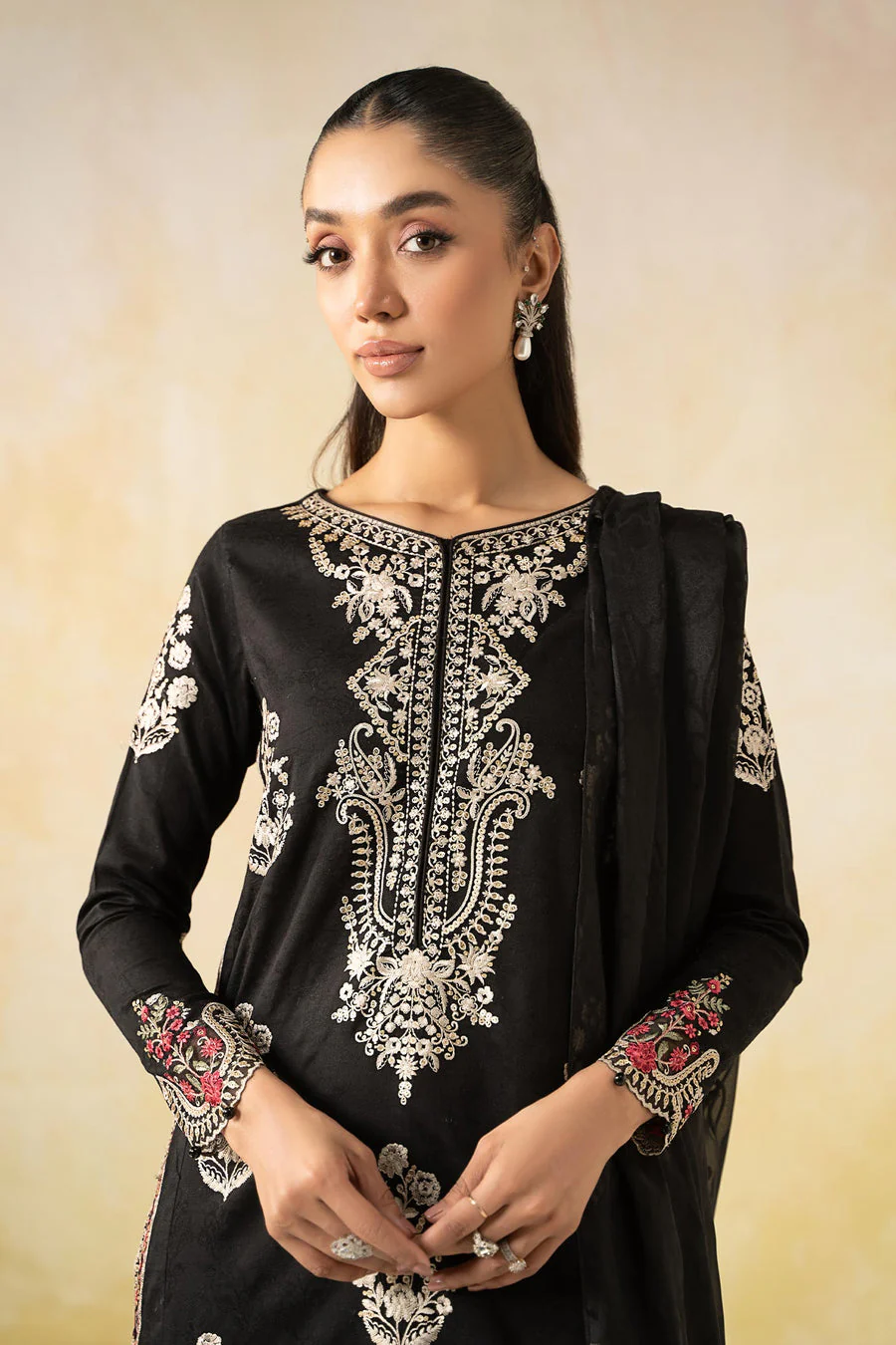 Maria B DWF2503-ESM-BLK  Casuals 2025 - Image 2