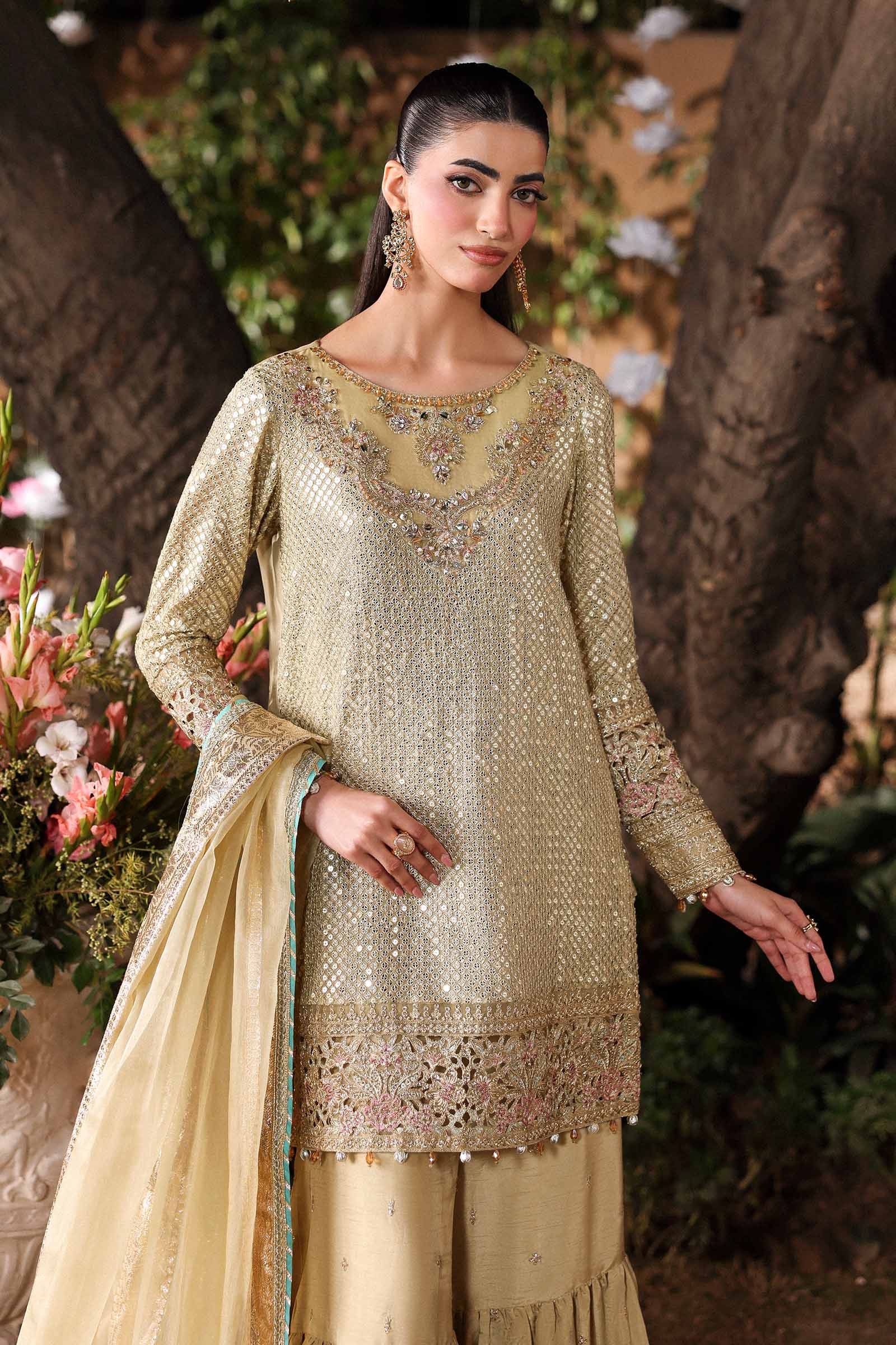 Maria B SF-EF26-15 Apple Green  Eid Ki Tayariaan Kahaniyan 2026 - Image 2