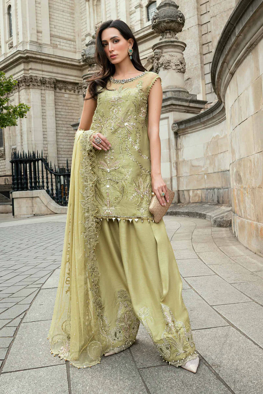 Maria B WF00908-999-OGN Soiree Collection 2025 - Image 2