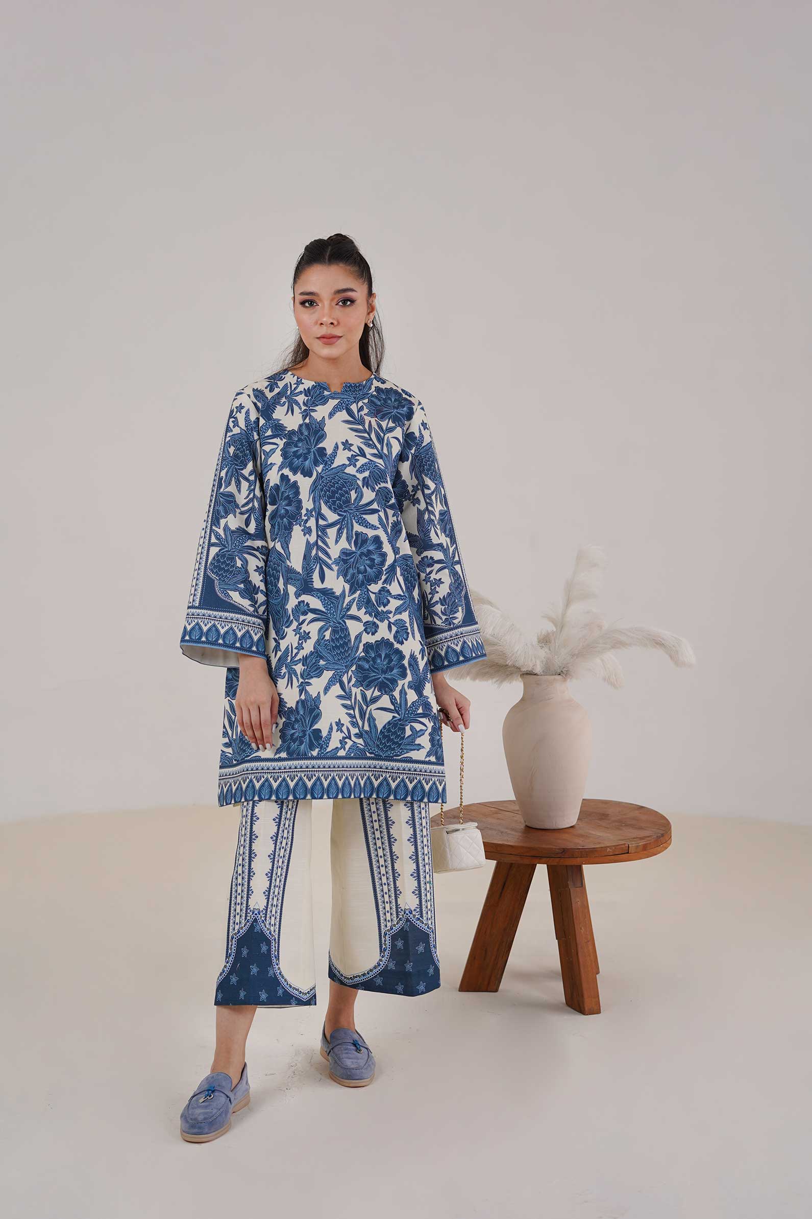 Maryam Hussain Topaz Khaddar Co Ord Set 2025