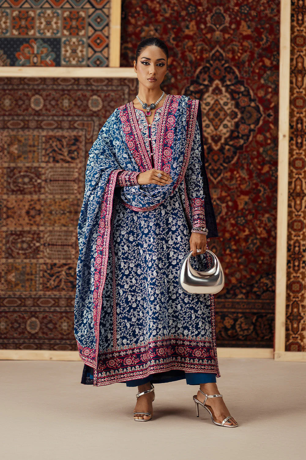 Maryum N Maria Aila - FSU5632 Embroidered Chiffon Collection 2025