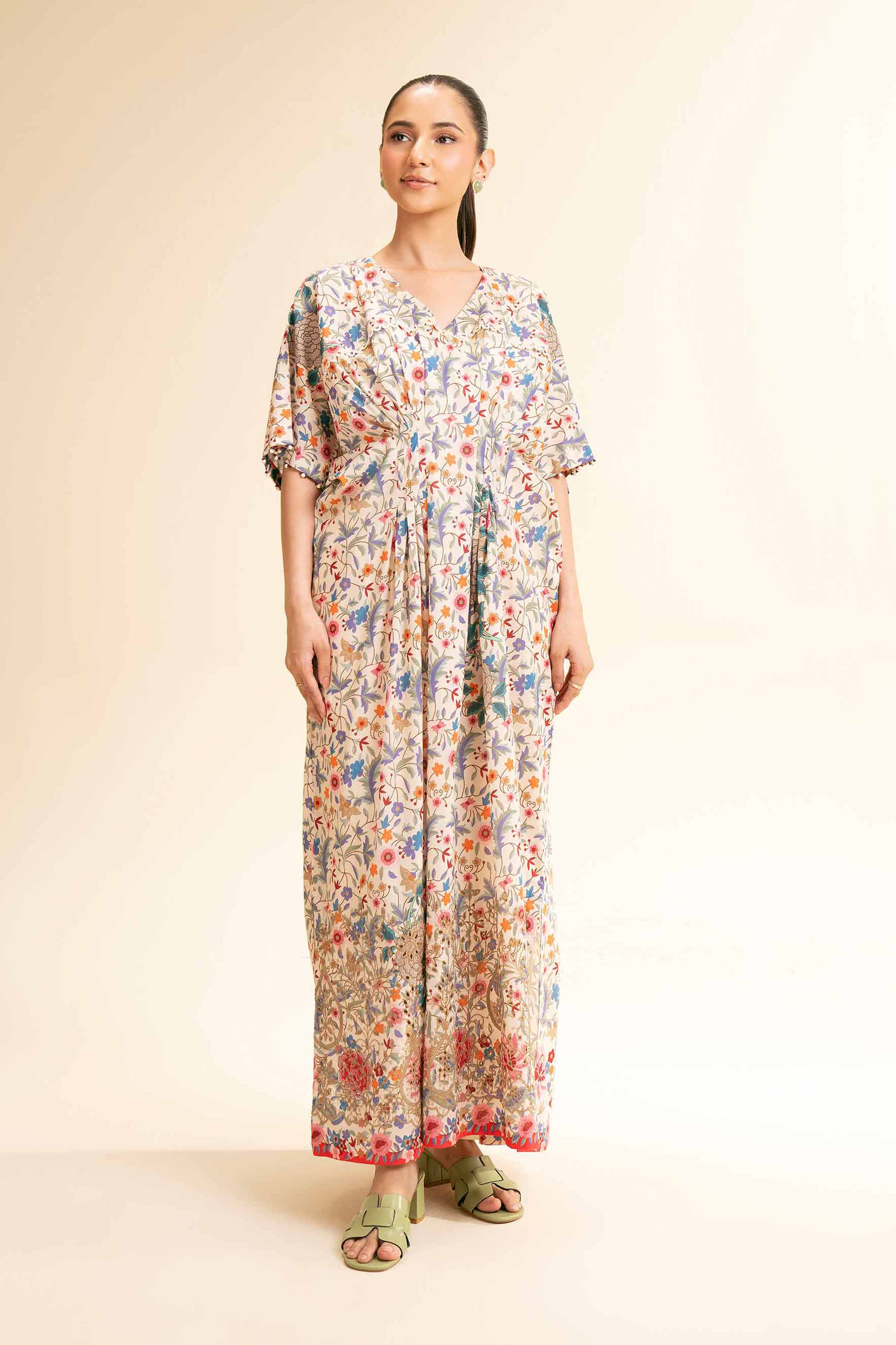 Nishat Linen 2 Piece - Digital Printed Embroidered Suit - 42501153 Embroidered Eid Lawn Collection 0