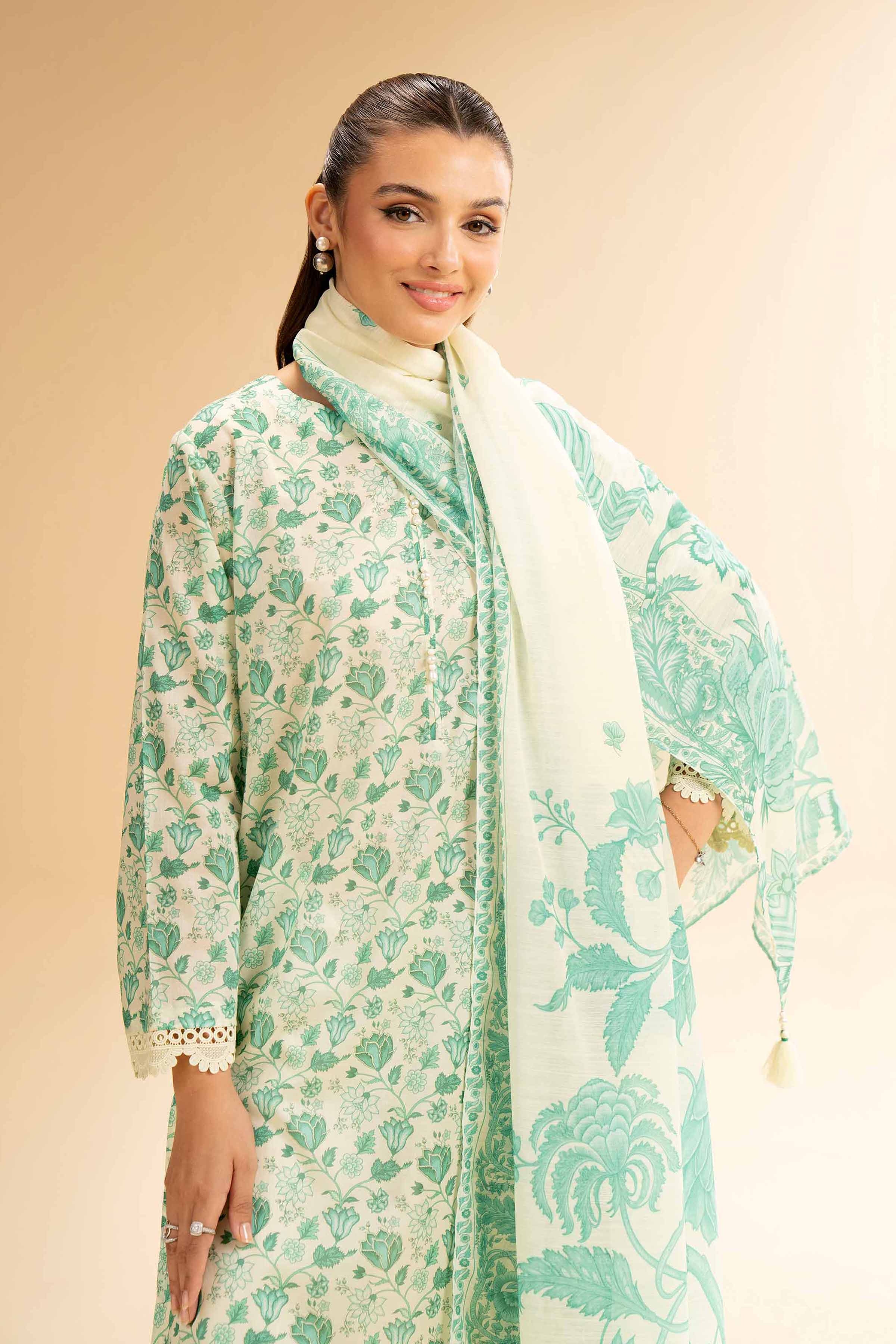 Nishat Linen 2 Piece - Digital Printed Suit - 42501520 Digital Printed Lawn Eid Edition 2025 - Image 2