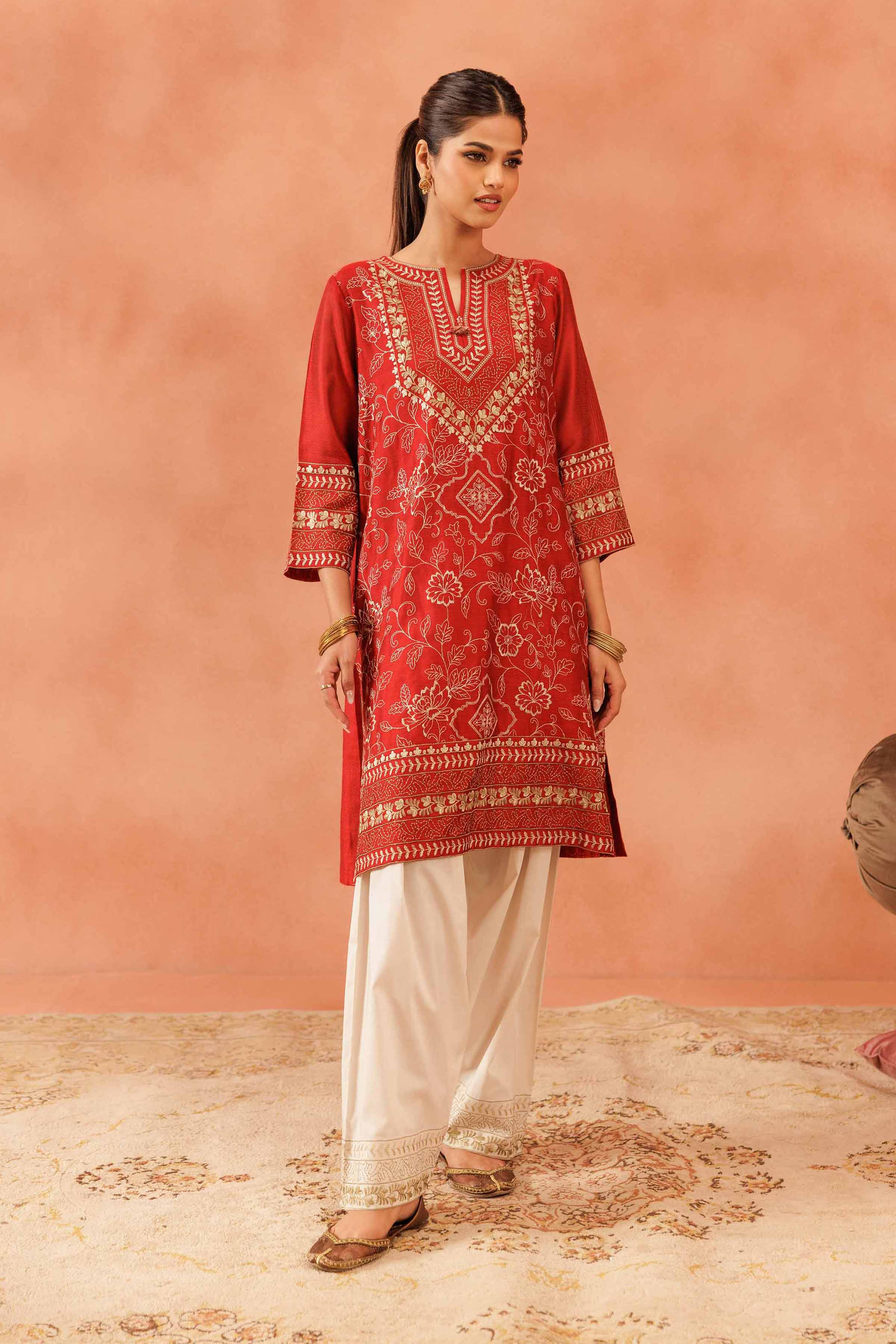 Nishat Linen 2 Piece - Embroidered Suit - KFE25-141 Eid Pret 2025