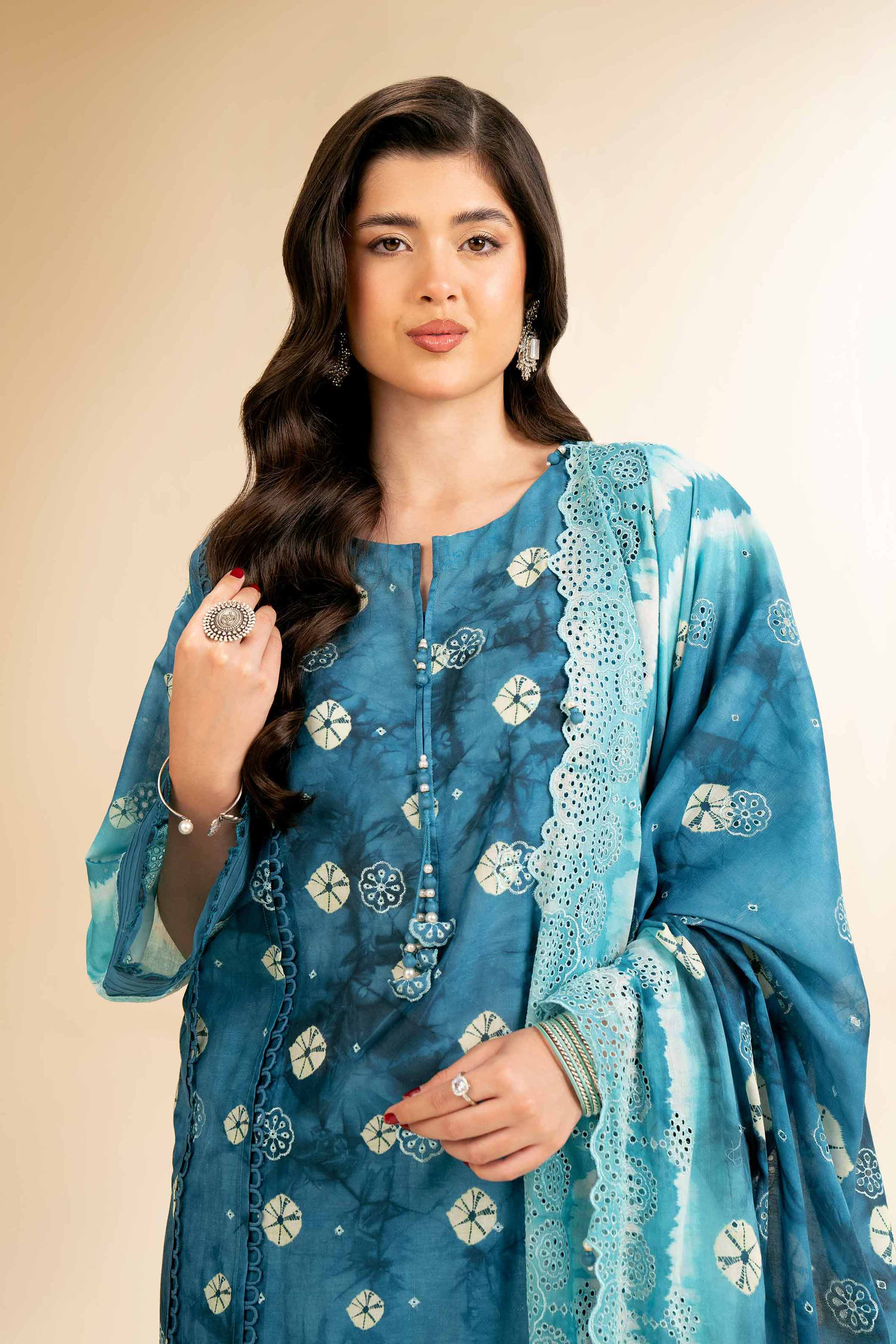 Nishat Linen 3 Piece - Digital Printed Embroidered Suit - 42501338 Embroidered Eid Lawn Collection 0 - Image 2