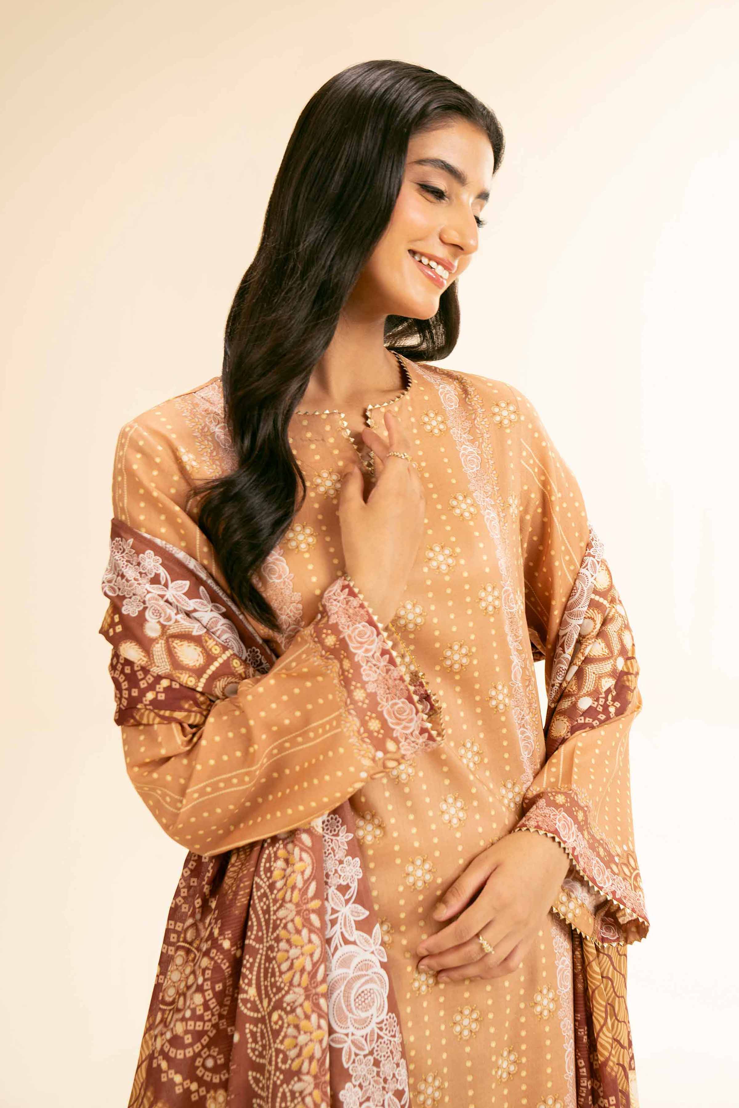 Nishat Linen 3 Piece - Digital Printed Suit - 42501192 Digital Printed Lawn Eid Edition 2025 - Image 2