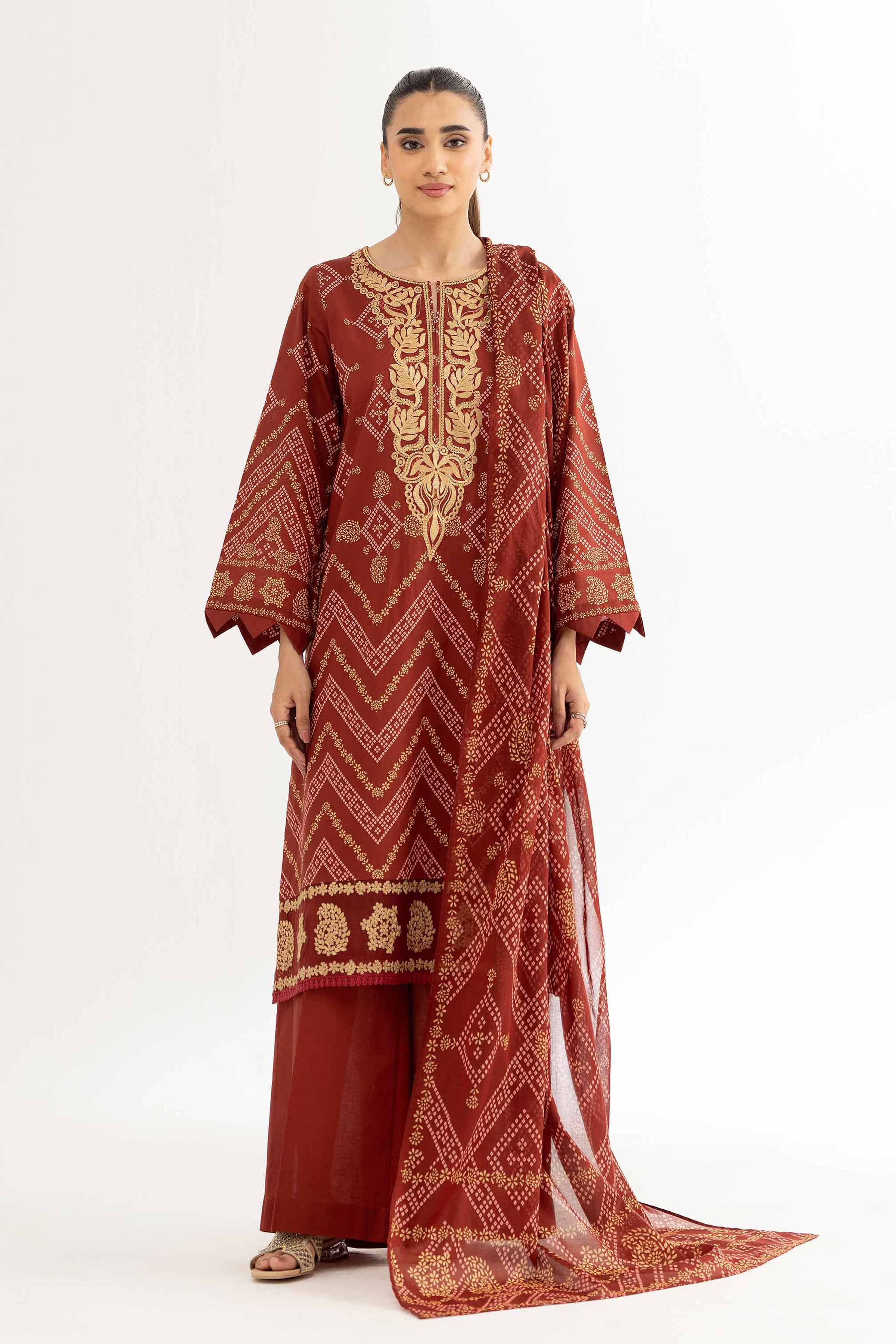 Nishat Linen 3 Piece - Digital Printed Suit - 42502231 Digital Printed Lawn Eid Edition 2025