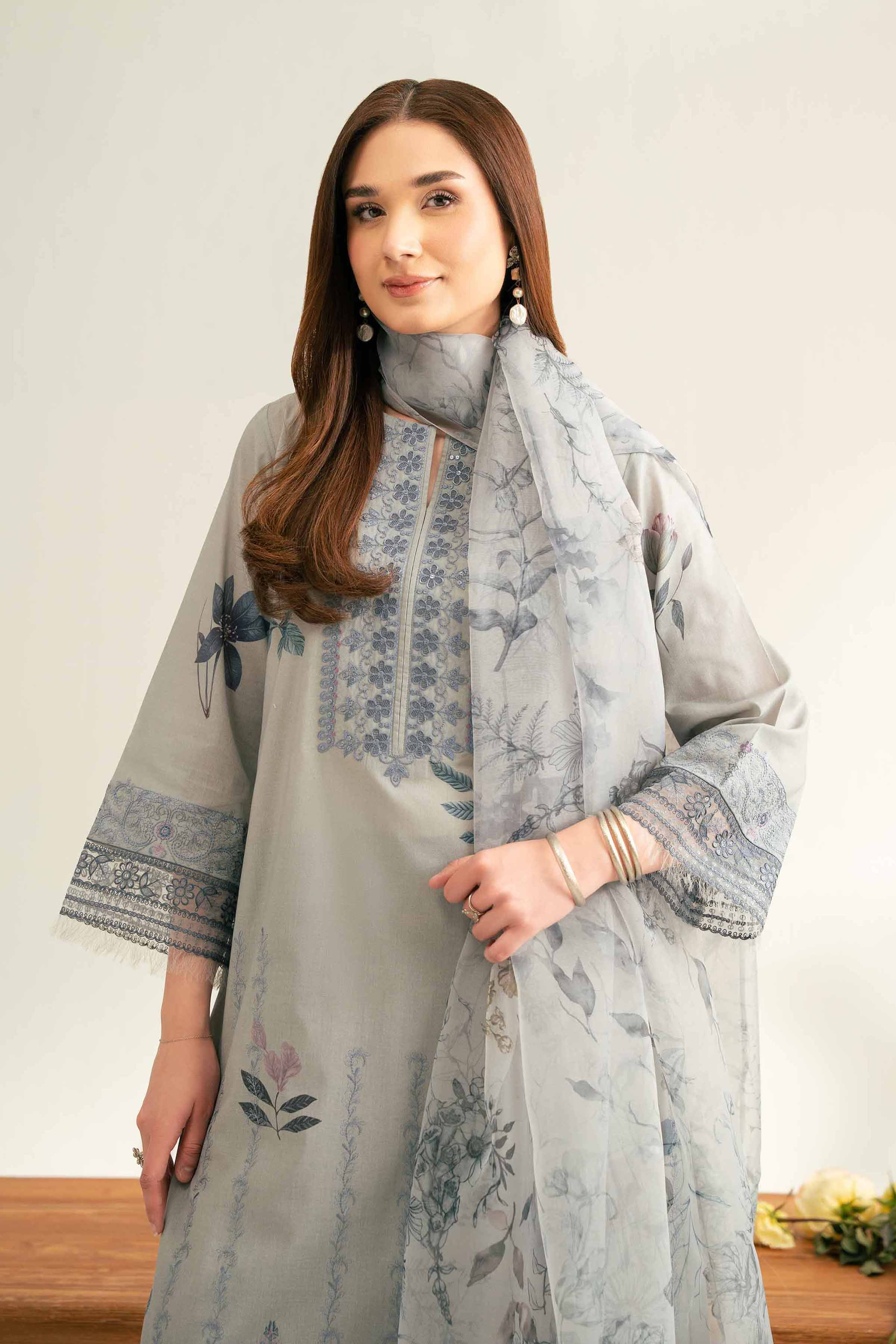 Nishat Linen 3 Piece - Embroidered Suit - 42519371 Embroidered Eid Lawn Collection 0 - Image 2