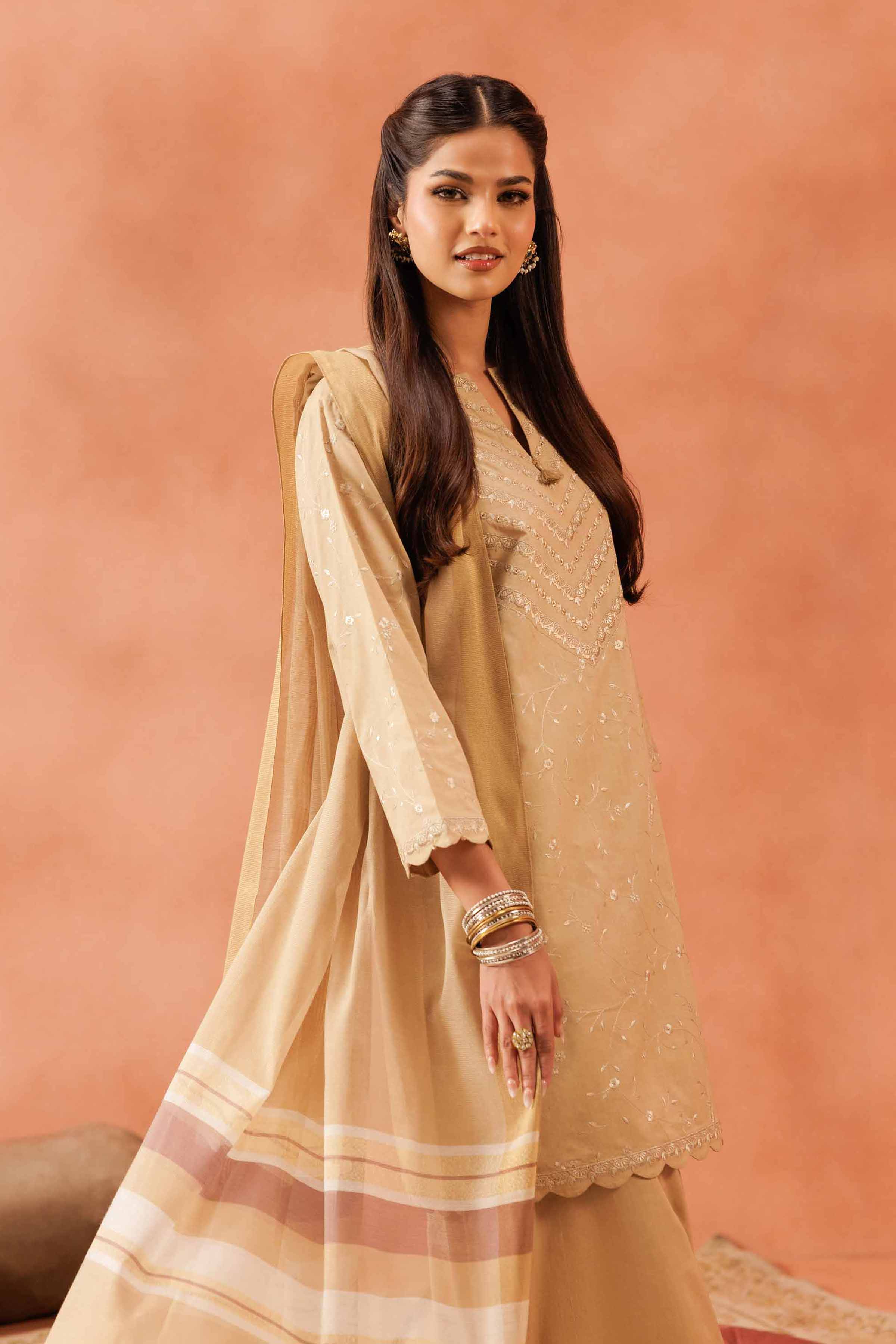 Nishat Linen 3 Piece - Embroidered Suit - KFE25-85 Eid Pret 2025 - Image 2