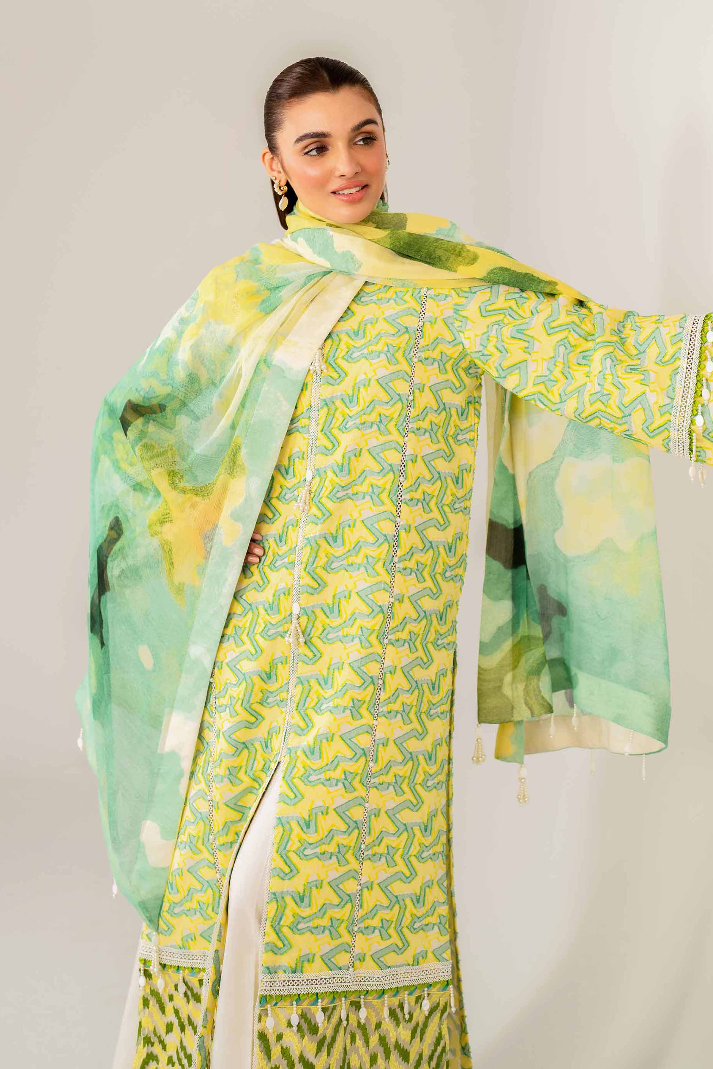 Nishat Linen 3 Piece - Jacquard Embroidered Suit - 42501092 Embroidered Eid Lawn Collection 0 - Image 2