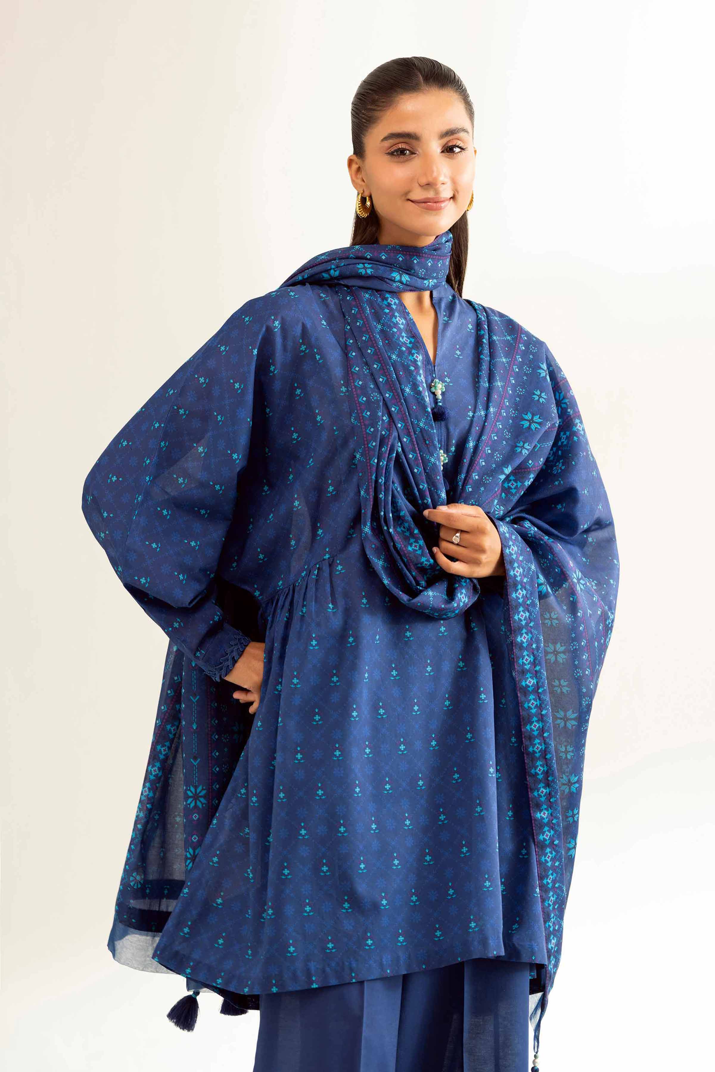 Nishat Linen 3 Piece - Printed Loose Fabric - 42503276 Freedom To Buy Eid Edition 2025