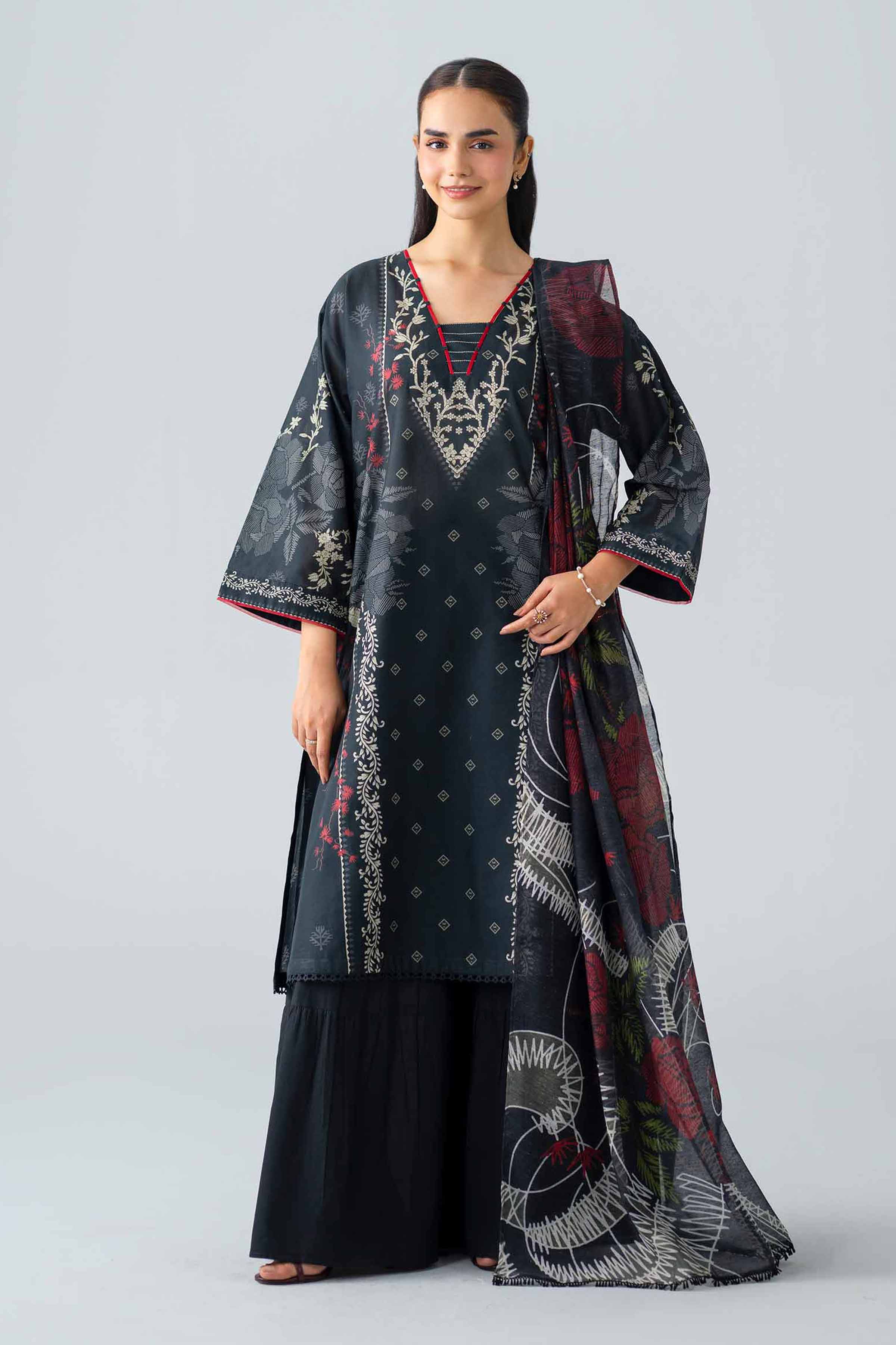 Nishat Linen PMS26-18 Mono Chrome Collection 2026