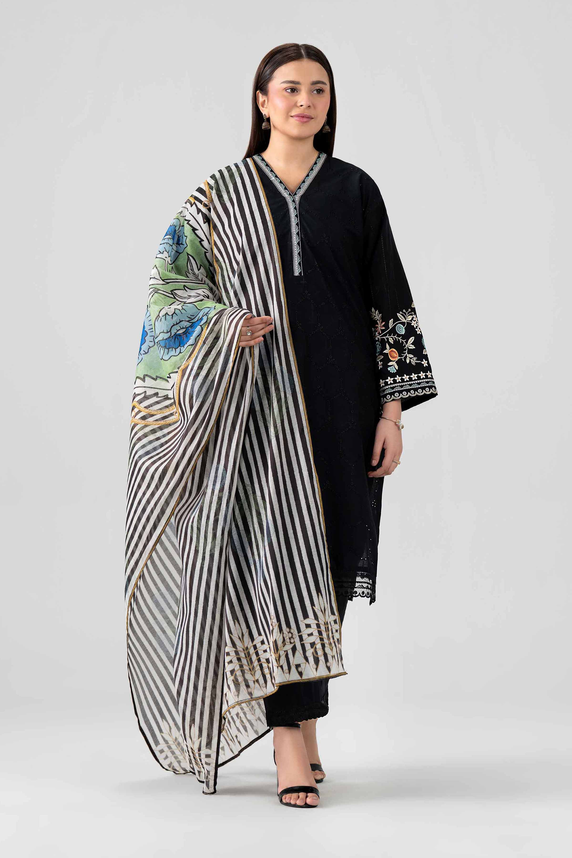 Nishat Linen PS26-114 Mono Chrome Collection 2026