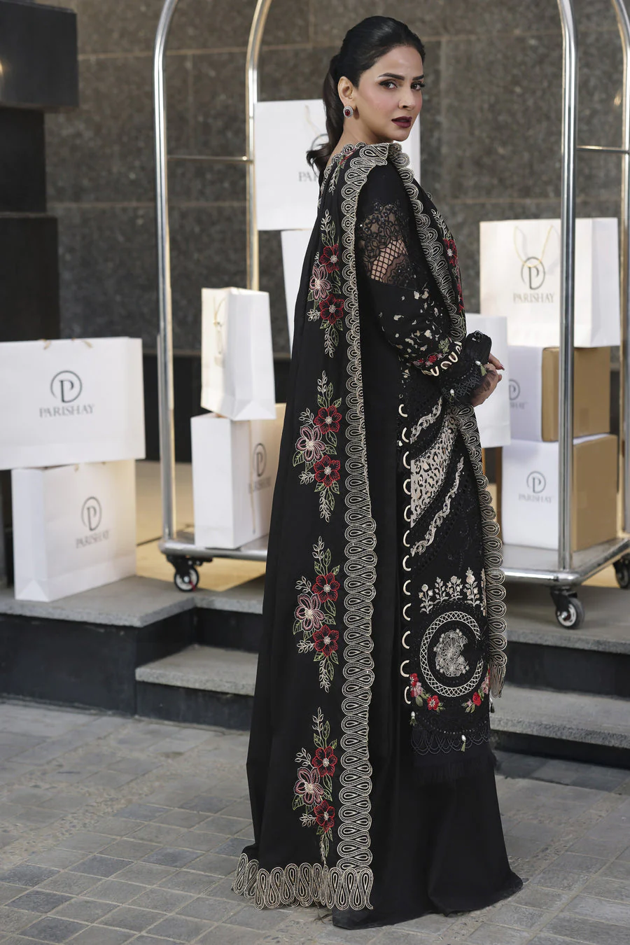 Parishay MN-03 Monaco Luxury Lawn 2026 - Image 2