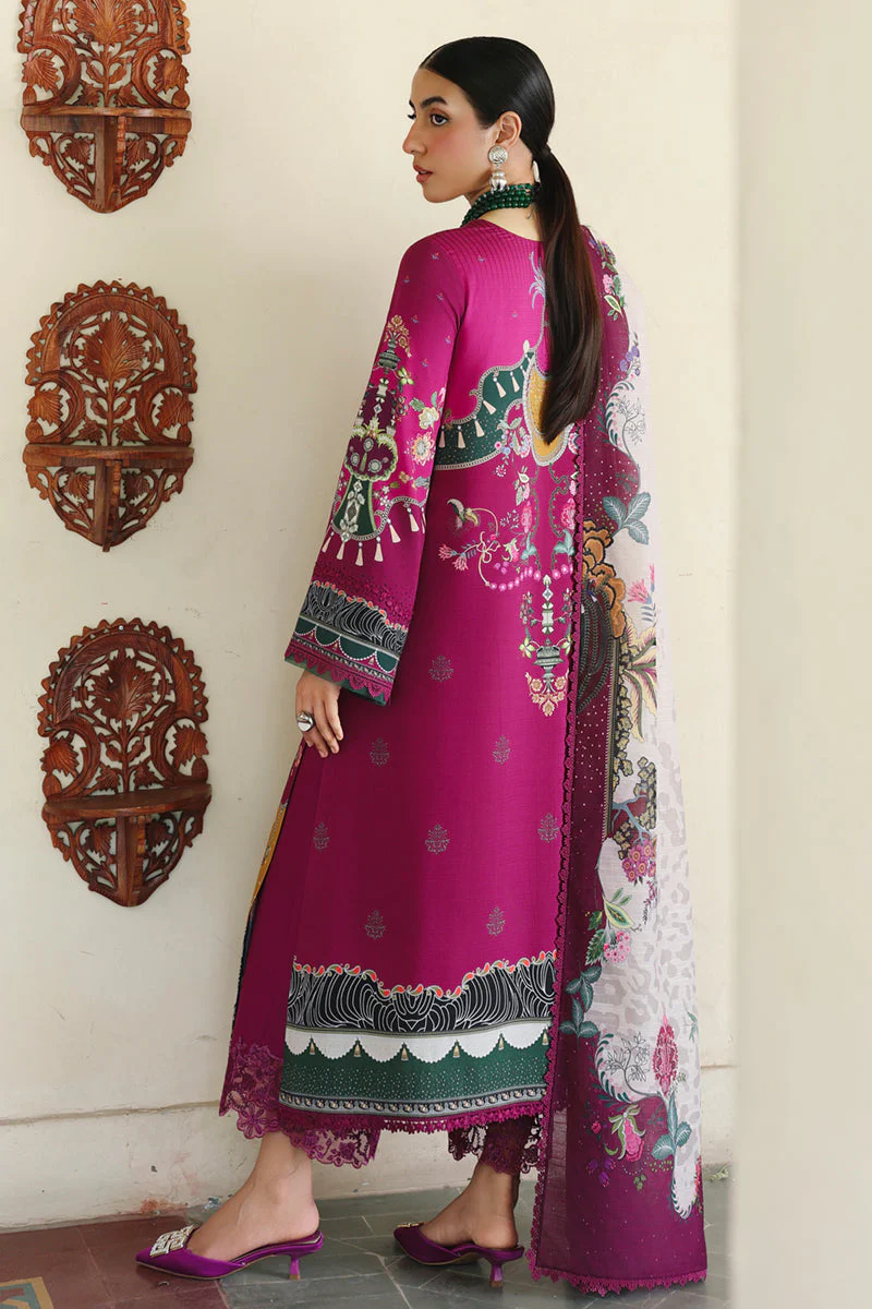 Qalamkar QW-04 (B) Lacey QPrints Winter Collection 2025 - Image 2