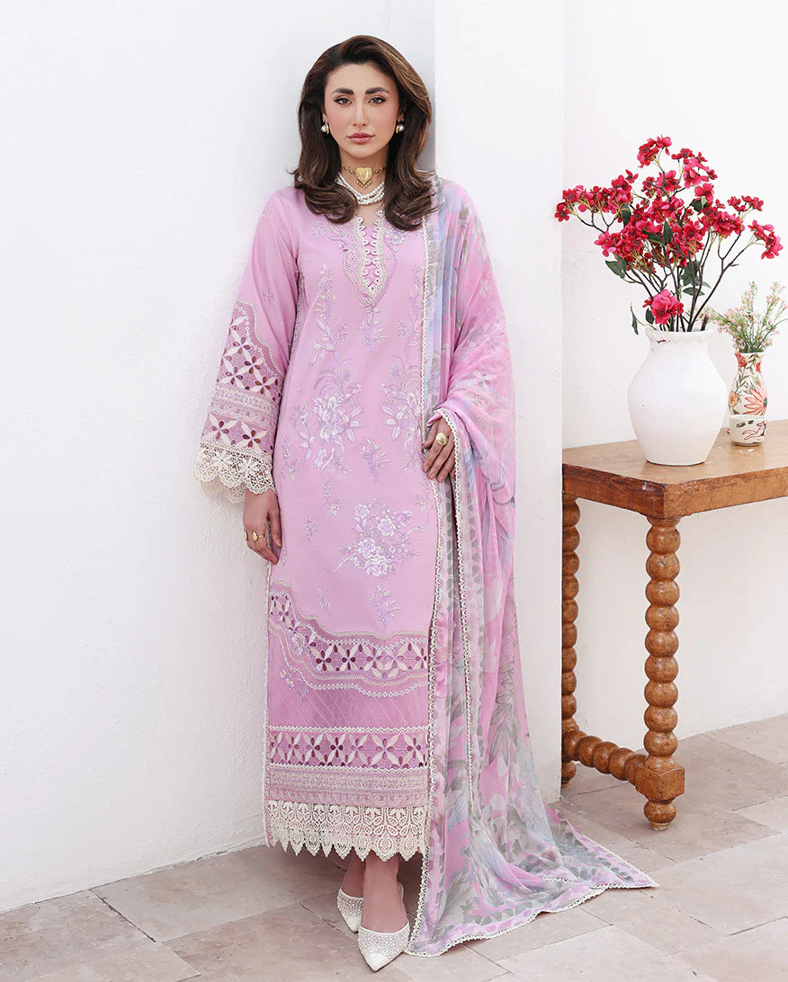 Roheenaz Pastel Dream Floral Reveire Luxury Lawn 2026